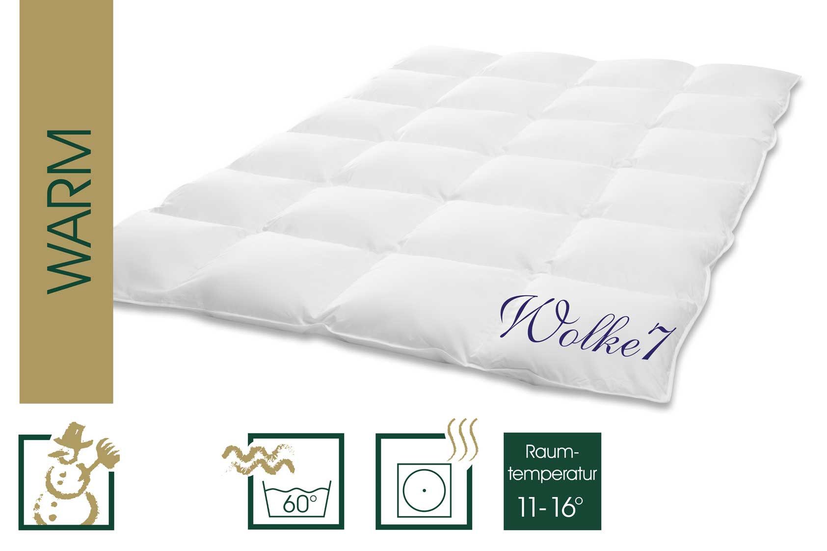 HANSKRUCHEN Daunenbettdecke Wolke 7, Füllung: 90% Daunen, 10% Federn, Bezug günstig online kaufen