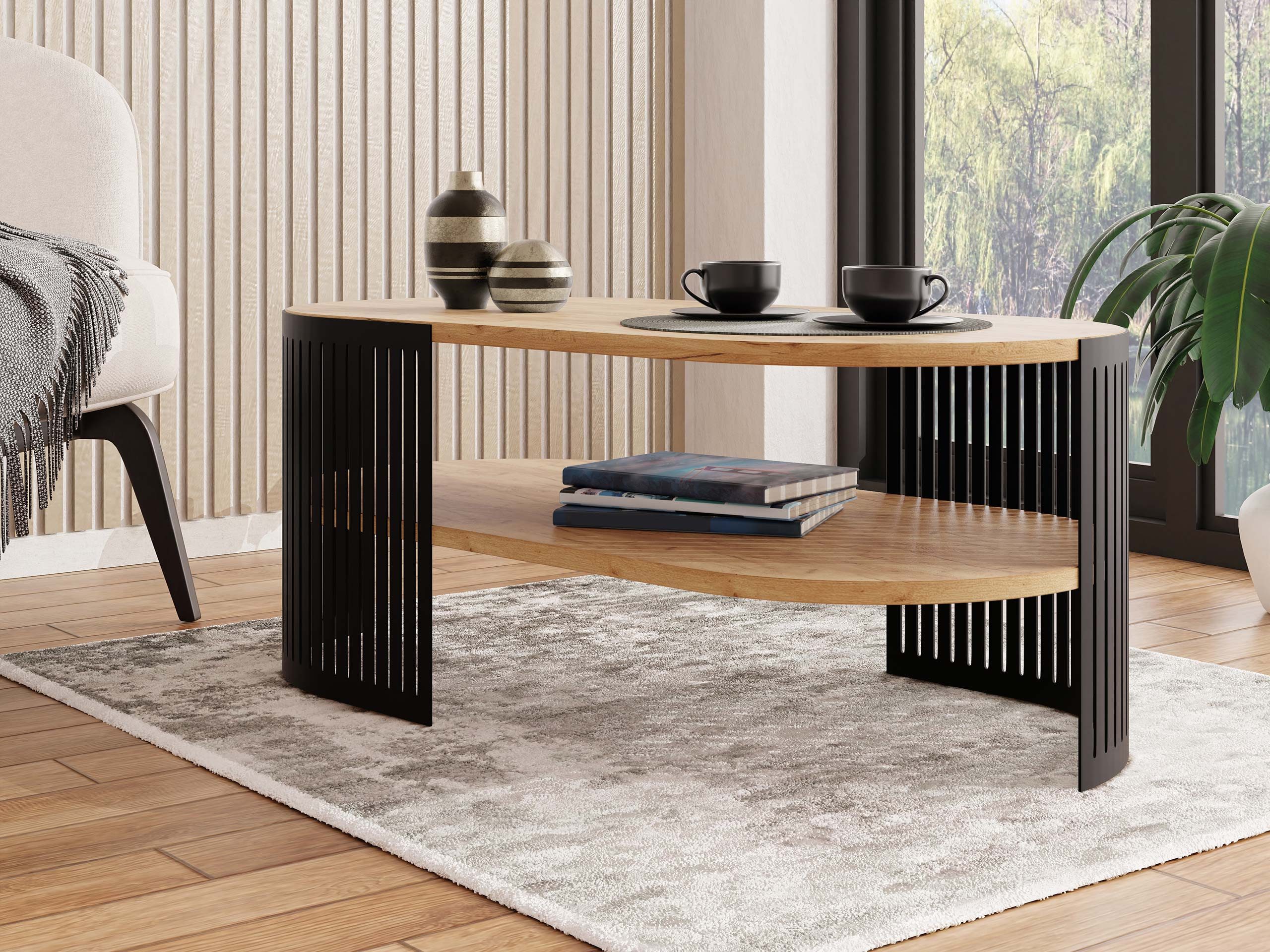 MIRJAN24 Couchtisch Fikoli Oval II (mit günstig online kaufen