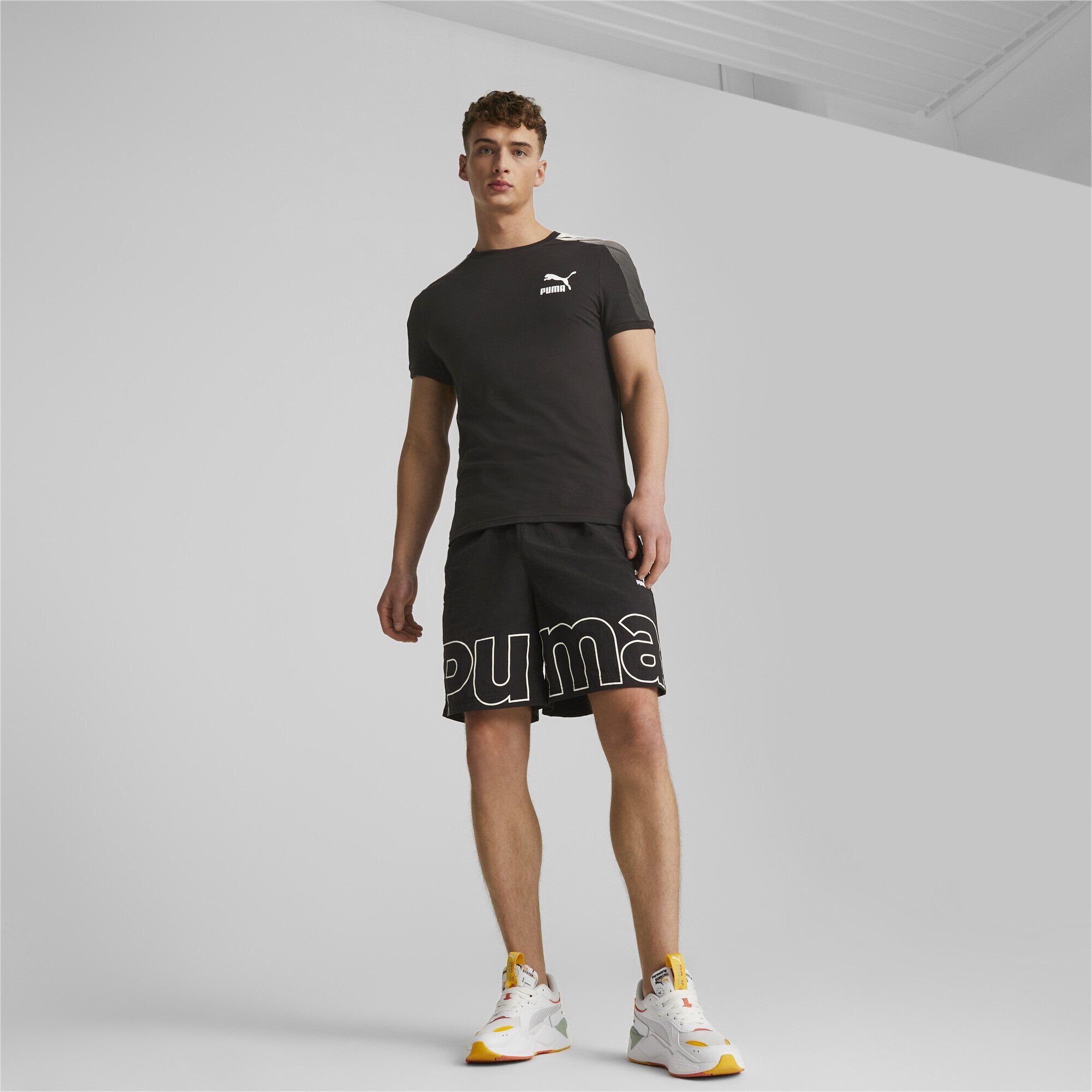 T7 T-Shirt Sport Black PUMA T-Shirt Herren