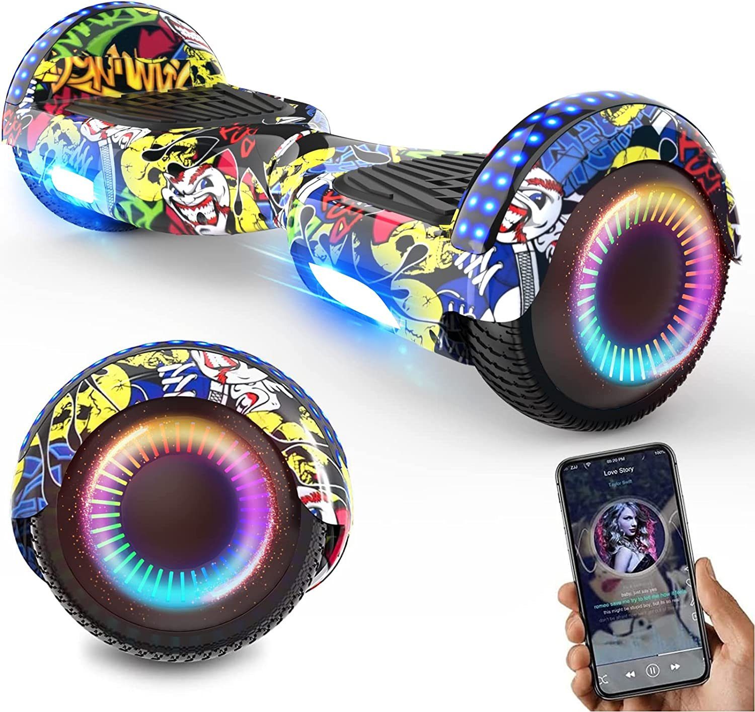 RCB Balance Scooter, Hoverboards 6.5" Hoverboards für Kinder mit Bluetooth