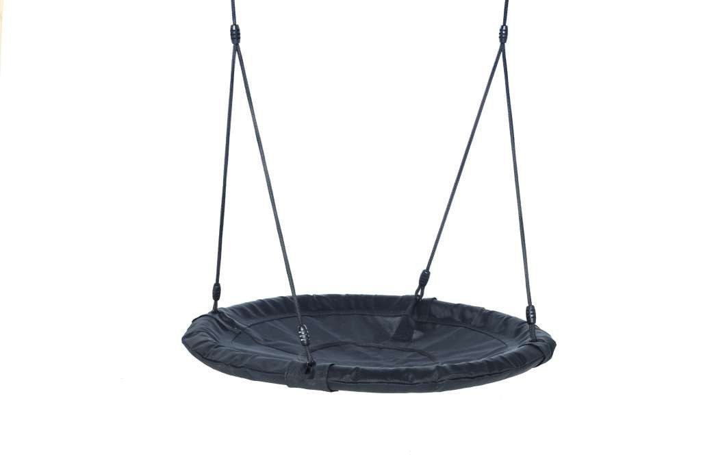 DICE Nestschaukel-Sitz 100 cm mit schwarzem Seil, passend für BERG Playbase
