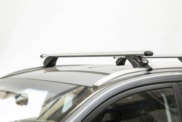 VDP Dachbox, (Für Ihren Audi A6 (4G/C7) Avant (5 Türer) 15-18, Dachbox und Dachträger im Set.Dachbox 600 Liter 195 x 95 x 44 cm (L x B x H), schwarz + 2 Dachträgerstangen aus Aluminium, Länge: 1200 mmALLES IN EINEM - Sparen Sie sich die Auswahl mehrerer Komponenten für Ihre perfekte Transportlösung - Mit dem Set aus Dachbox und Dachträger erhalten sie ein leicht zu montierendes Komplettpaket mit allen Befestigungsteilen.MAXIMALER KOMFORT - Schaffen Sie auf langen Fahrten mehr Platz für Ihre Familie und Freunde im Innenraum des Fahrzeugs und nutzen Sie das Dach.EINFACHE HANDHABUNG - Sowohl die Dachbox als auch die Träger sind leicht auf-/ und abzumontieren), Dachbox VDPJUXT600 600Ltr abschließbar + Dachträger/Relingträger VDP KING2 kompatibel mit Audi A6 (4G/C7) Avant (5 Türer) 15-18