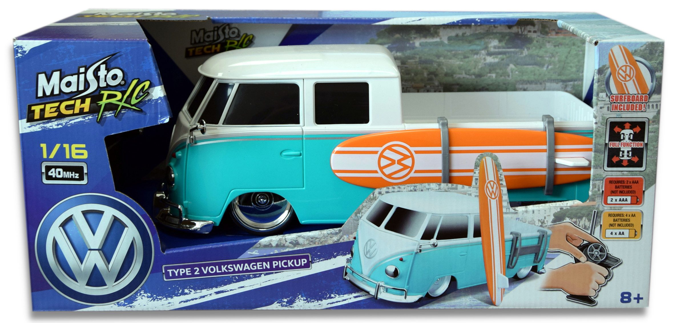 Maisto Tech RC-Auto Maisto Tech Ferngesteuertes Auto "Volkswagen Type 2 Pickup Surf", Original Look