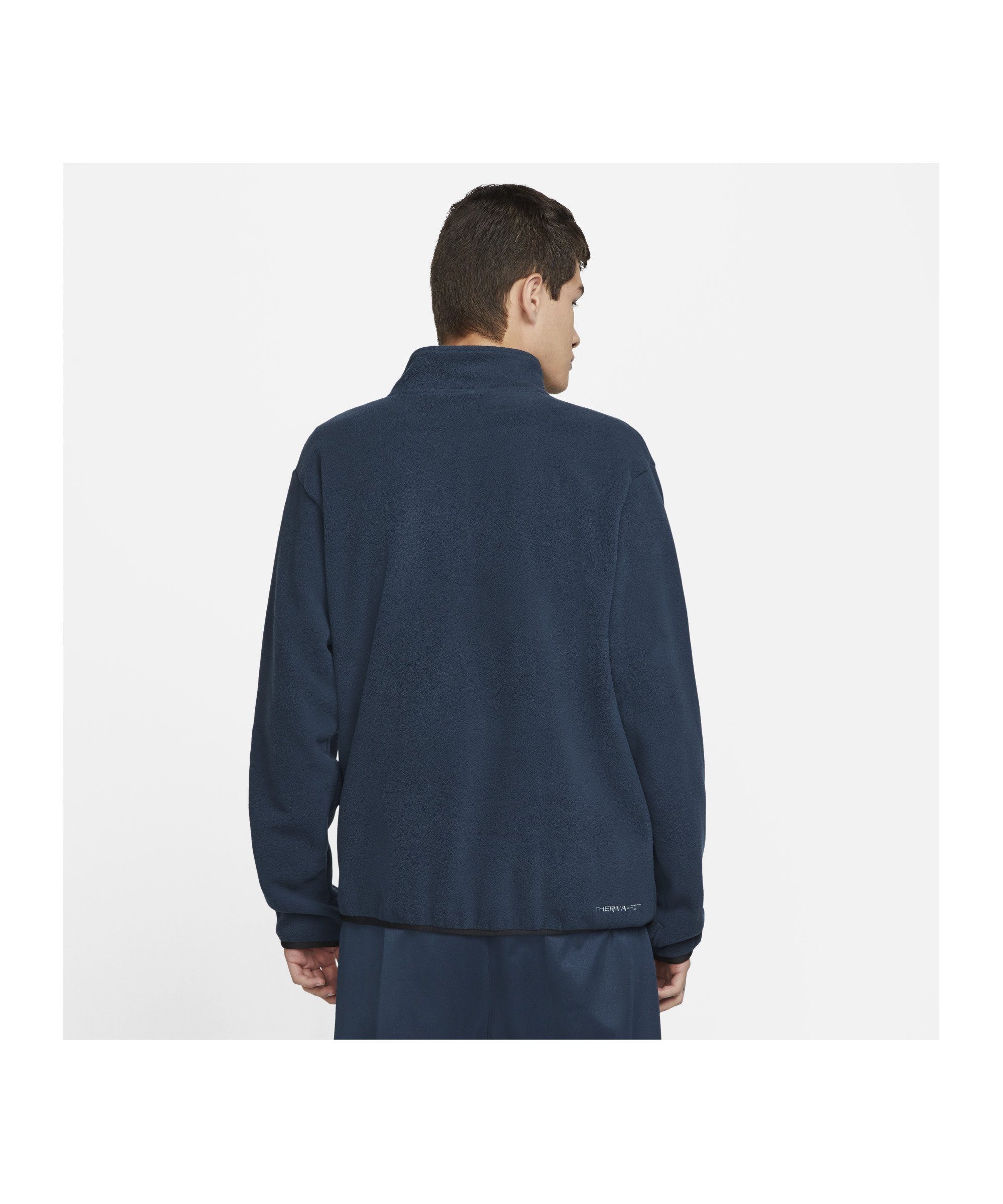 Nike Sportswear Sweatshirt Fleece Polar Sweatshirt blauschwarz HalfZip