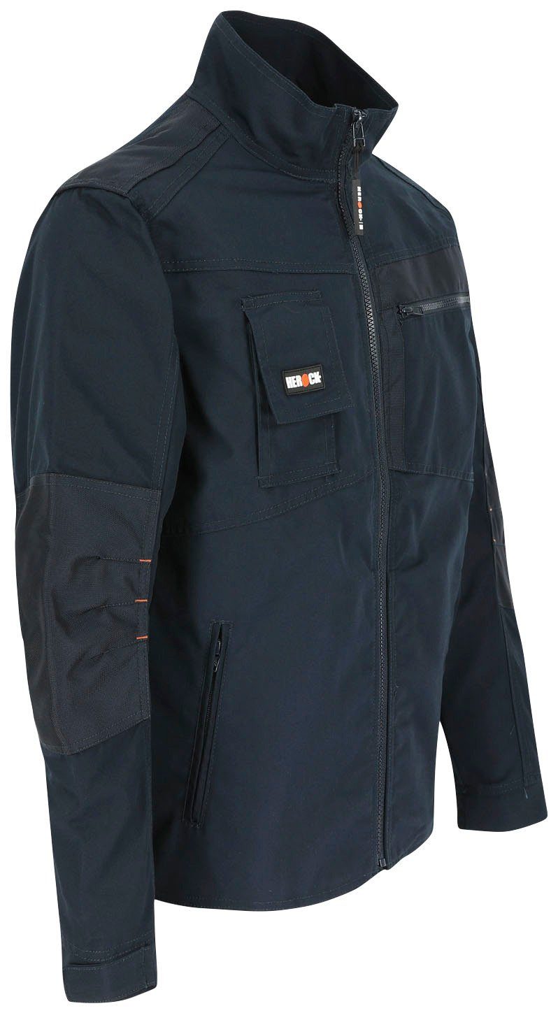 Taschen Jacke Arbeitsjacke Herock verstellbare robust - - Bündchen - 7 Wasserabweisend Anzar marine