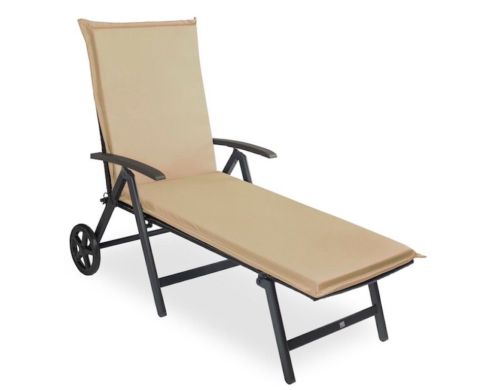 sunnypillow Liegenauflage 190 x 60 cm, 1 Stück Beige