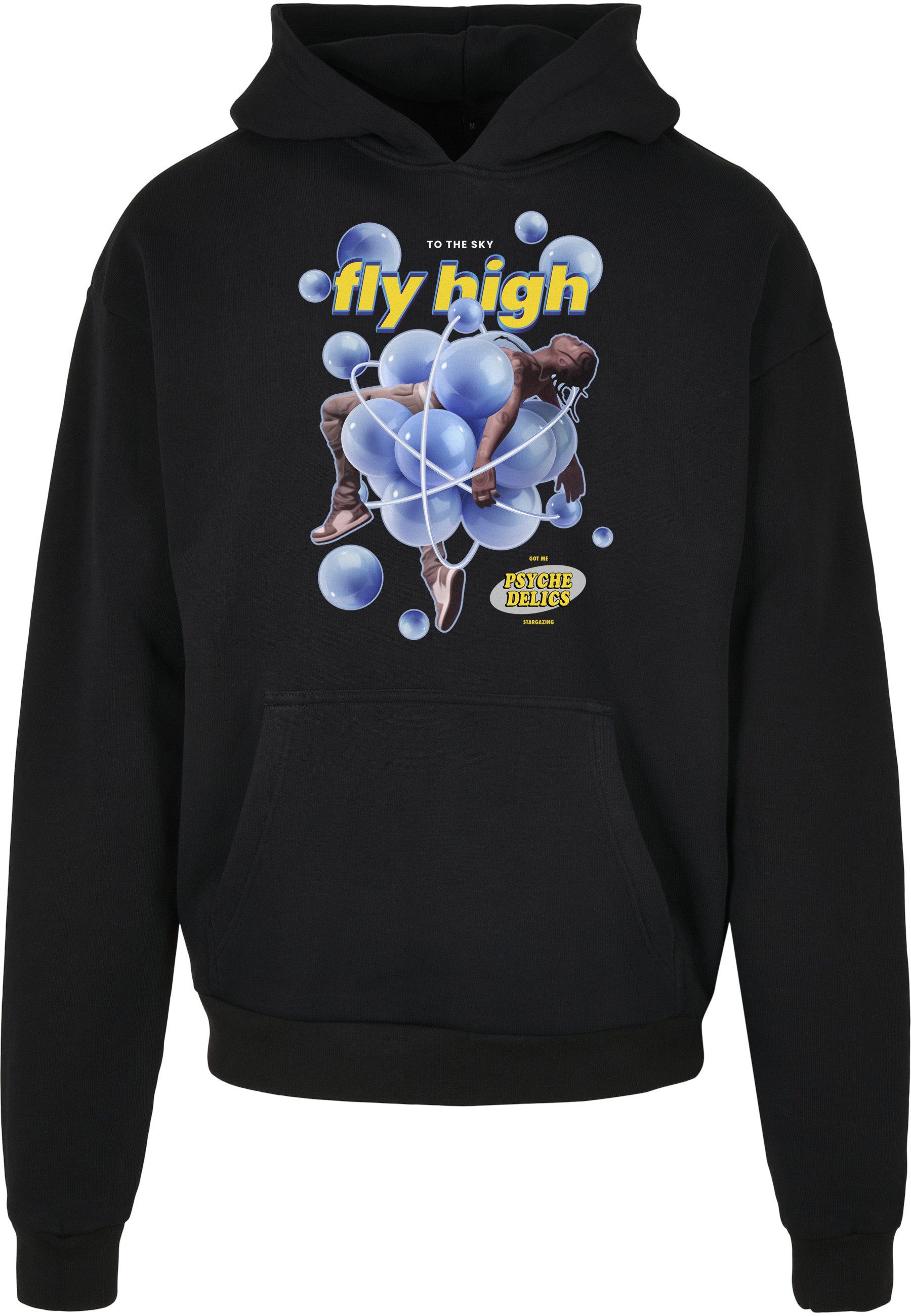 MisterTee Hoodie MisterTee Herren Psychadellic Heavy Oversize Hoody (1-tlg)