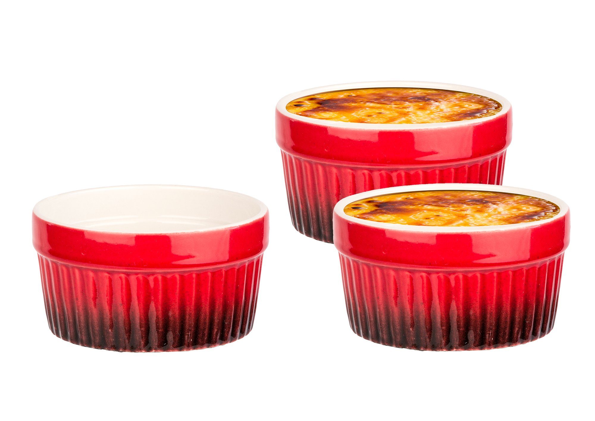 BigDean Dessertschale »Ragout Fin−Schalen − Ofenfeste Förmchen aus Keramik  − Schälchen für Crème Brûlée, Soufflé & Dessert«, Keramik, (6-tlg) online  kaufen | OTTO