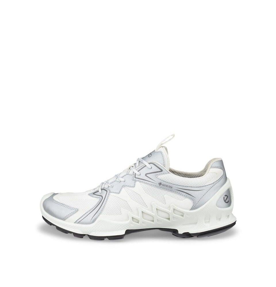 Ecco Biom Aex GTX (wasserdicht) weiss/silber Herren Sneaker günstig online kaufen