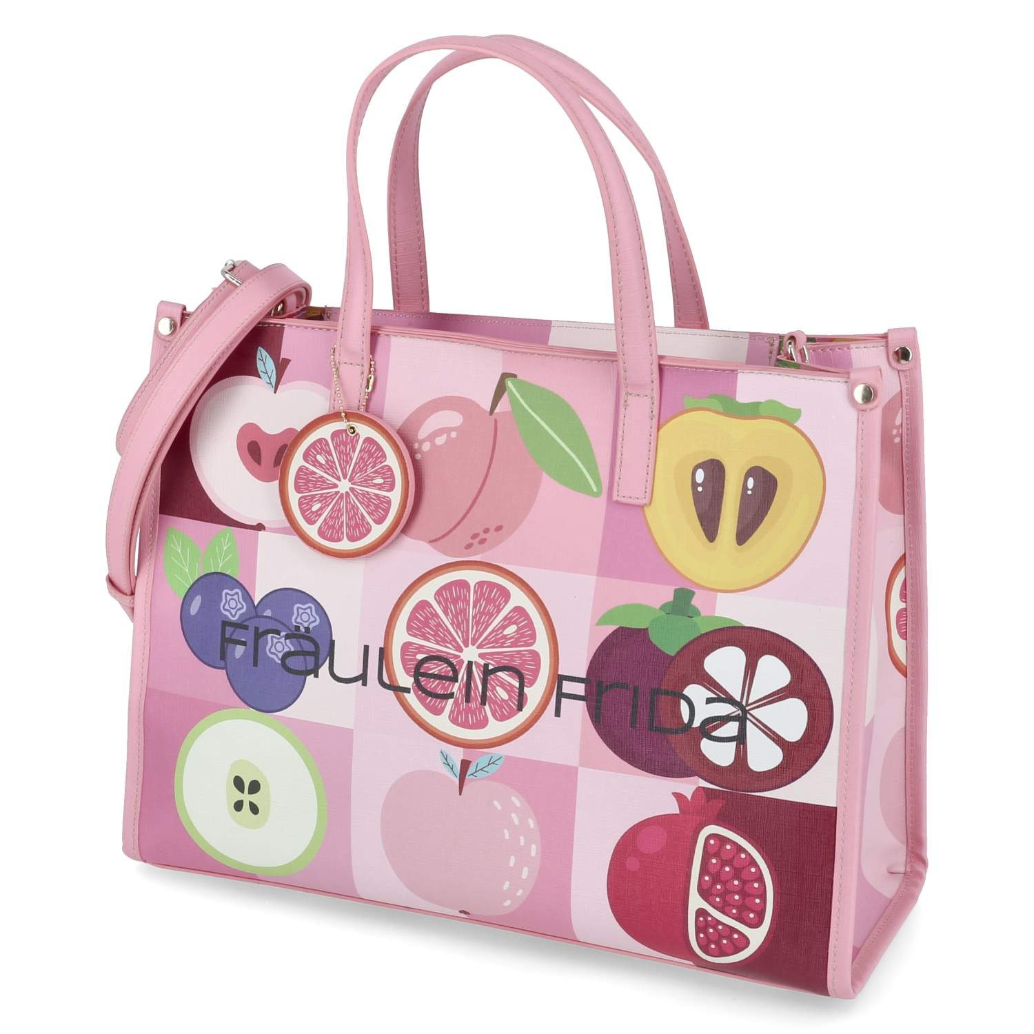 Fräulein Frida Shopper Fräulein Frida FF2069,670 Damen Henkeltaschen Synthetik pink