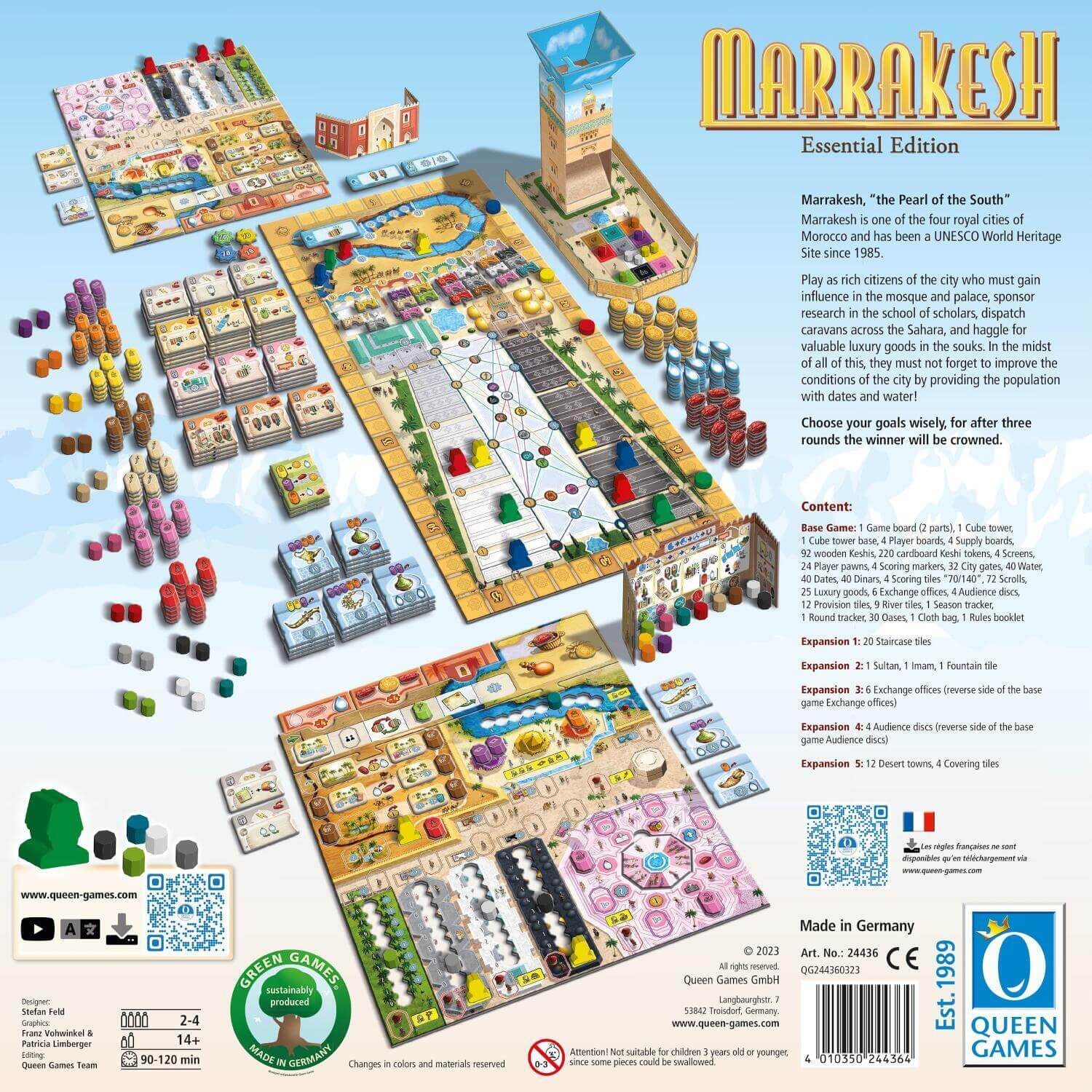 Queen Games Spiel Marrakesh Essential (US), Marrakesh Essential (US)