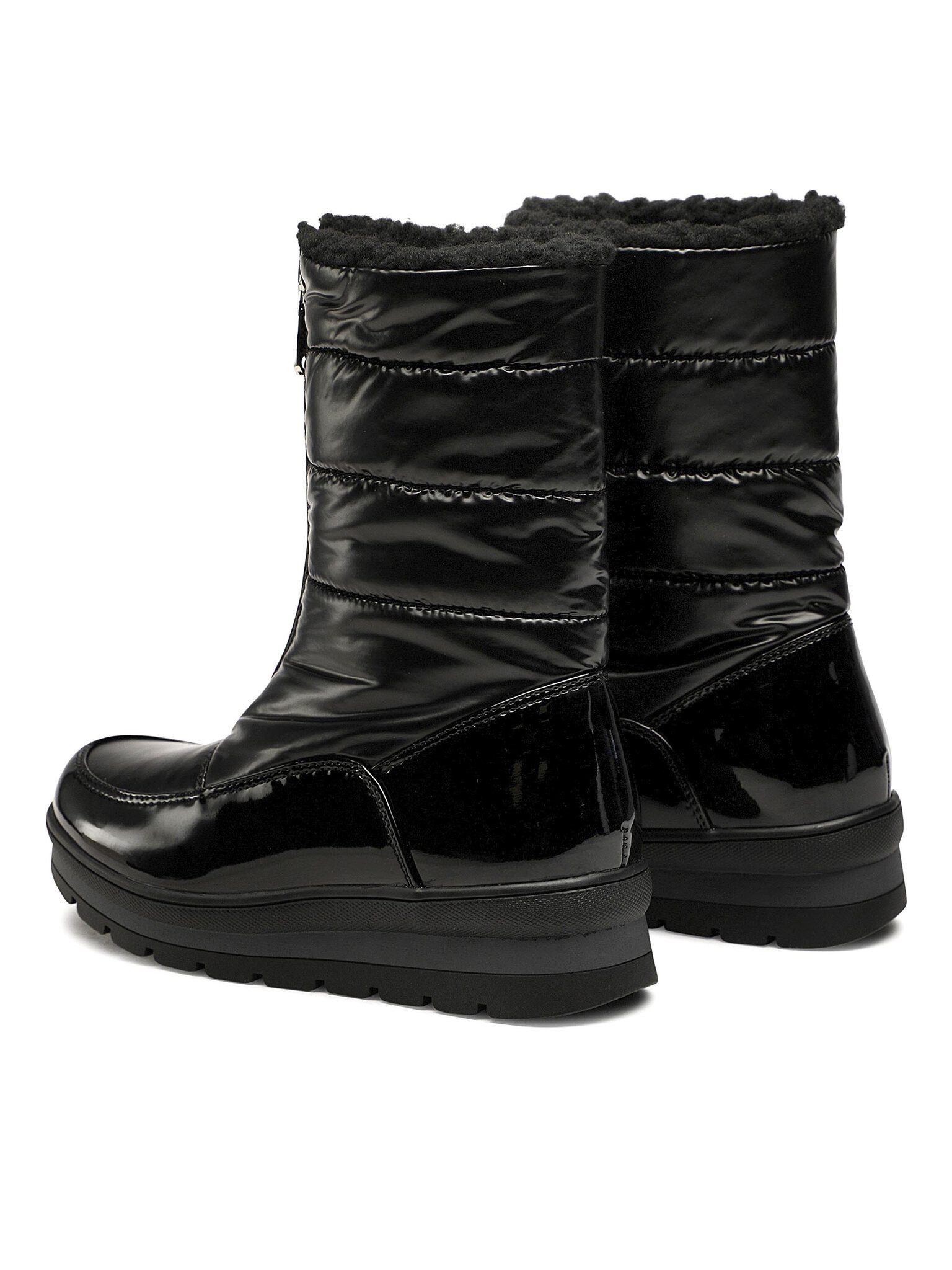 nelli blu Schneeschuhe CS5595-01 Black Schnürschuh