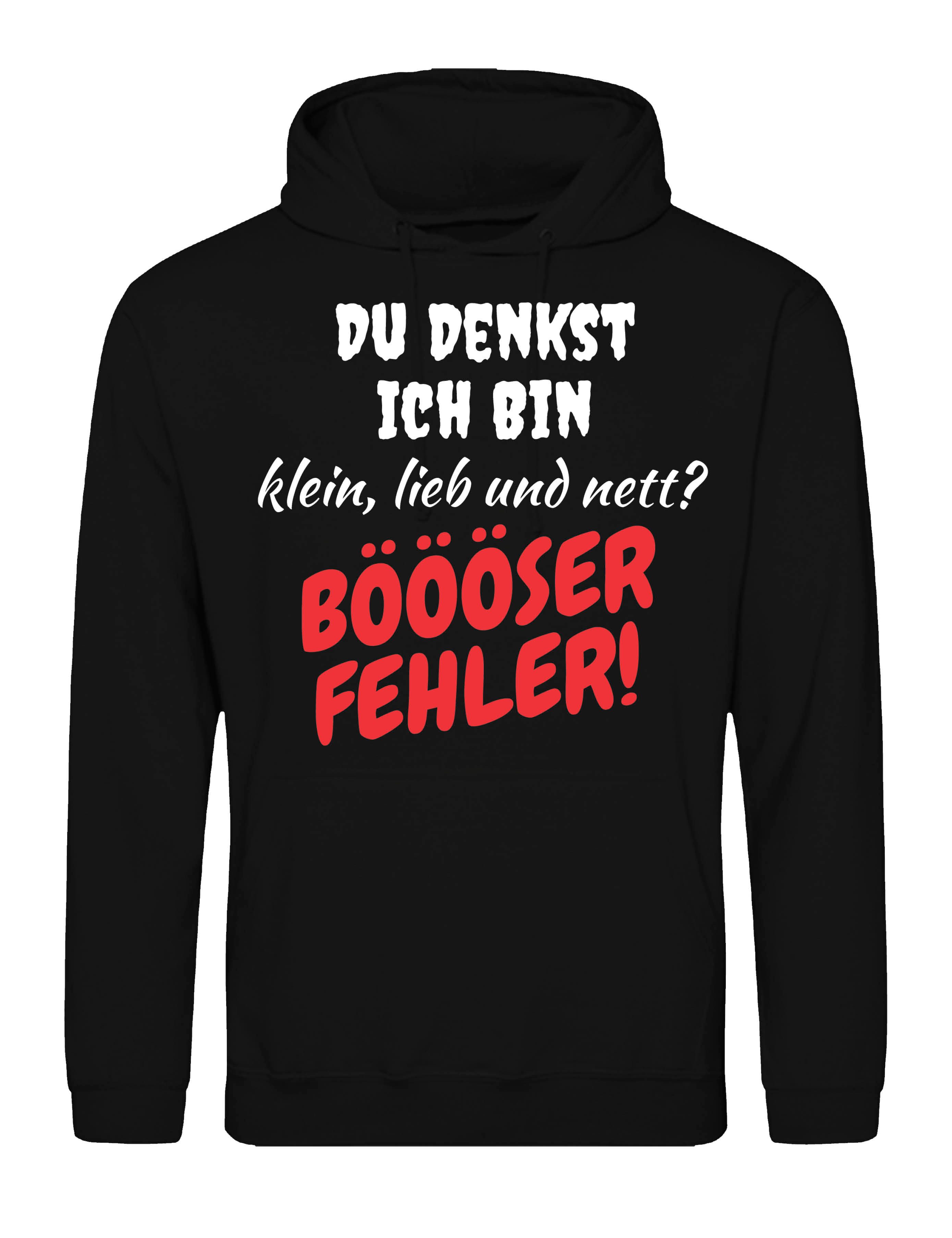 Kapuzenpullover "Böser Fehrler" Herren Hoodie Pullover mit humorvollen Lustigen Print
