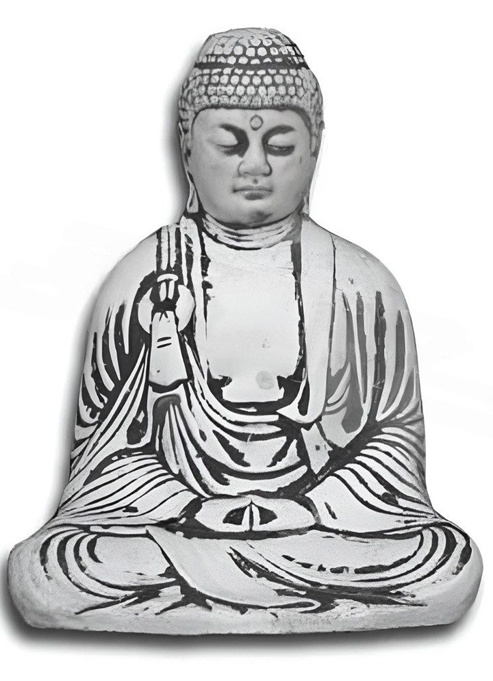 Xlmoebel Buddhafigur Buddha Statue aus hochwertigem Material für Garten und Meditation (Buddhafigur), Hergestellt in Europa