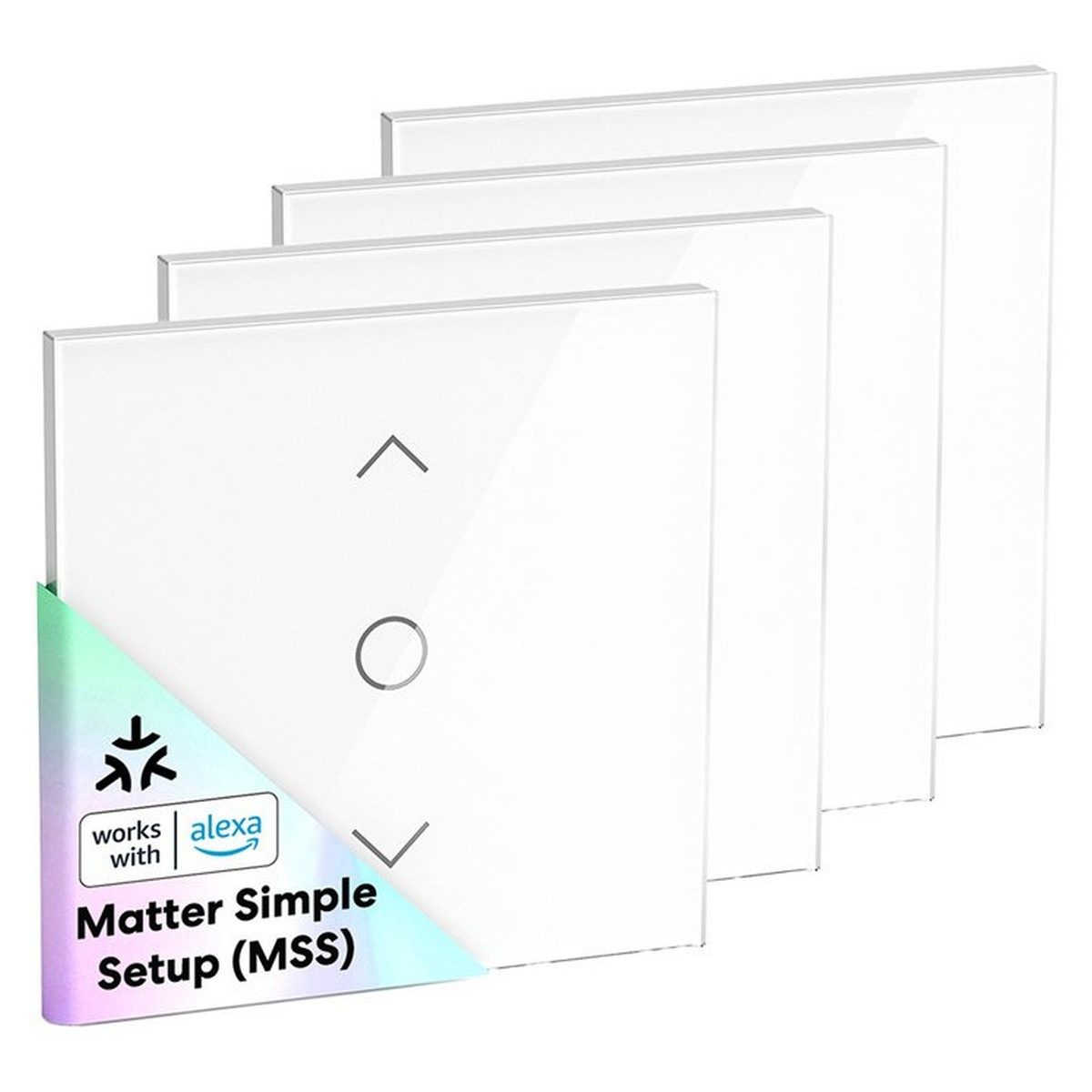 Meross MEROSS MRS100MA(EU) Smart-WLAN-Rollladenschalter (Matter) (4er-Pack) Smart-Home-Zubehör