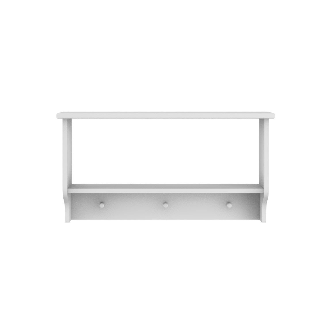 Raumhirsch Furniture Wandregal Ines – Elegantes Regal mit Haken und Stauraum