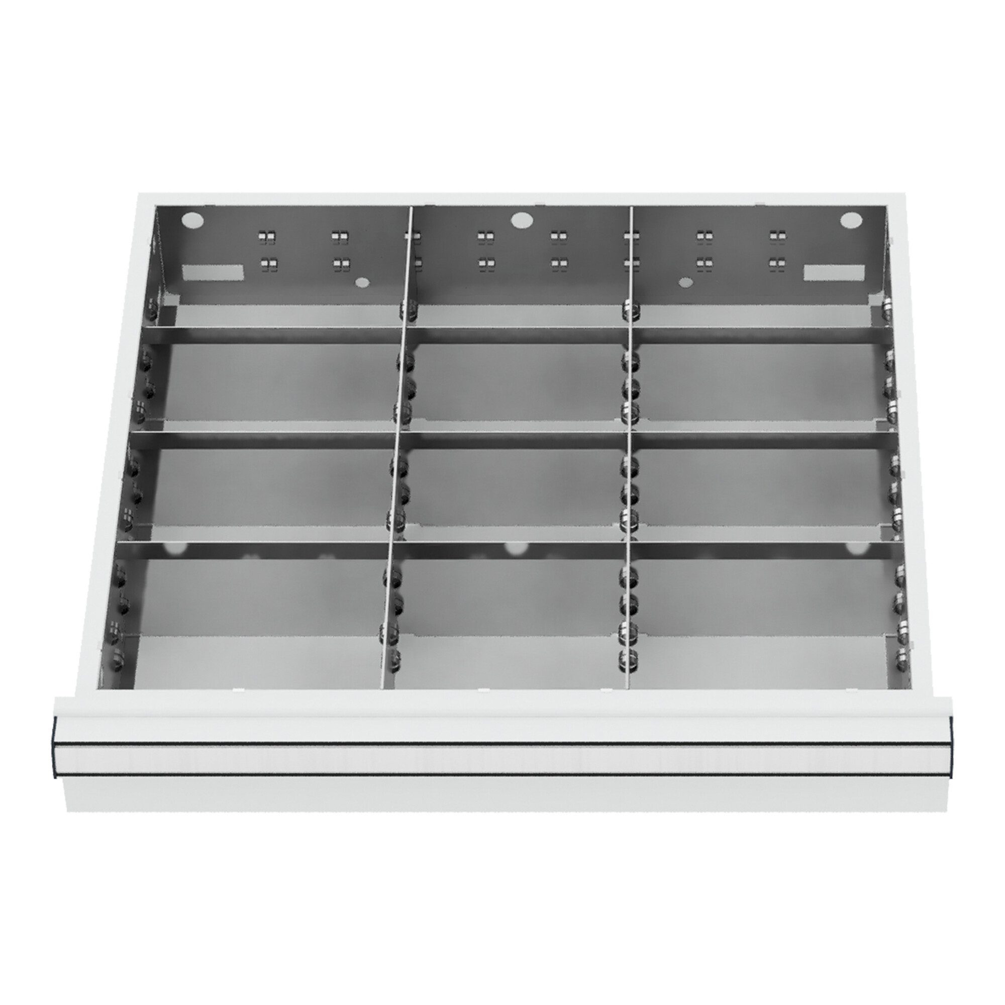 Stier Kleinteilemagazin STIER Schubladeneinteilung Metalleinteilung BLH 150/175 mm Innenmaß 50