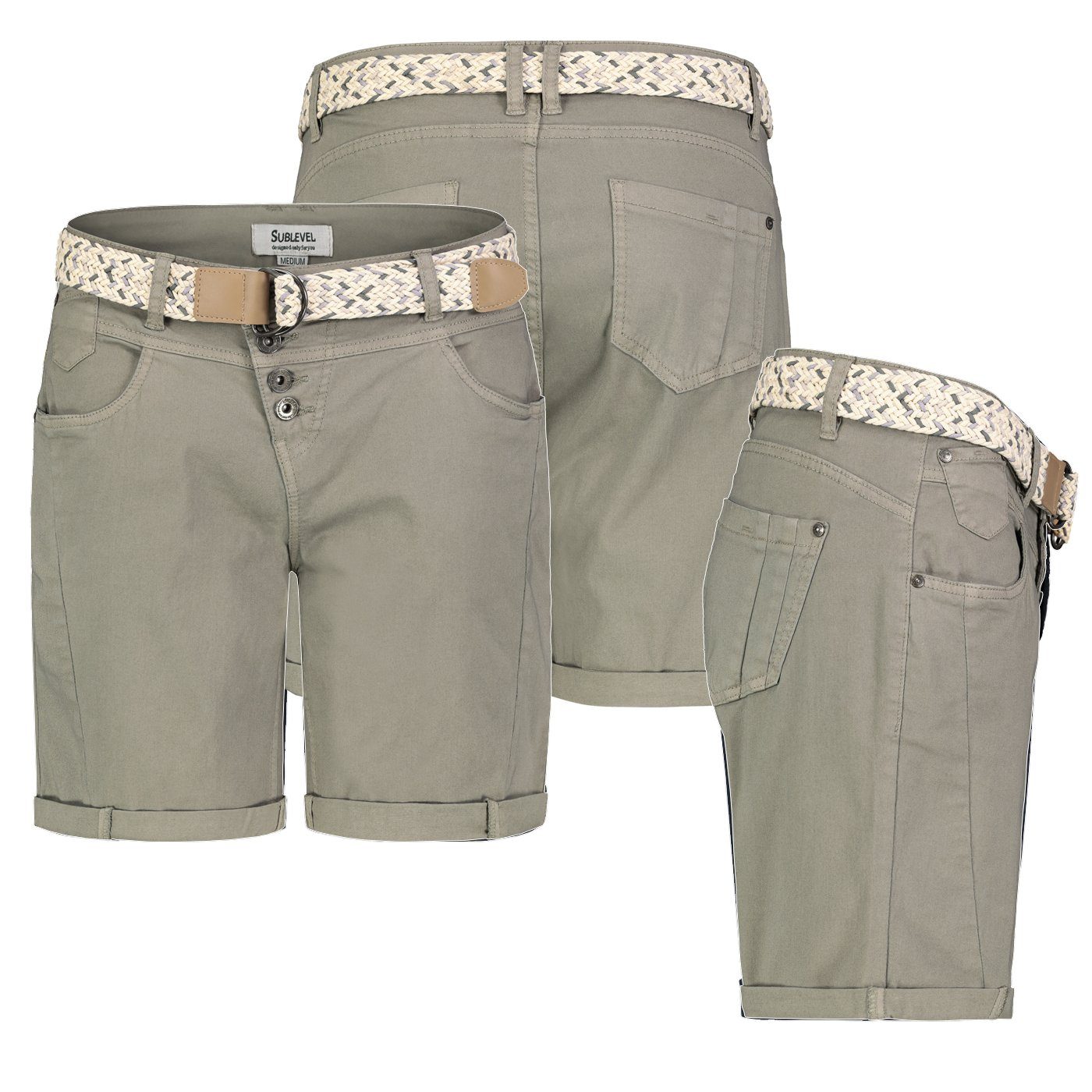SUBLEVEL Bermudas Damen Short Bermuda kurze günstig online kaufen
