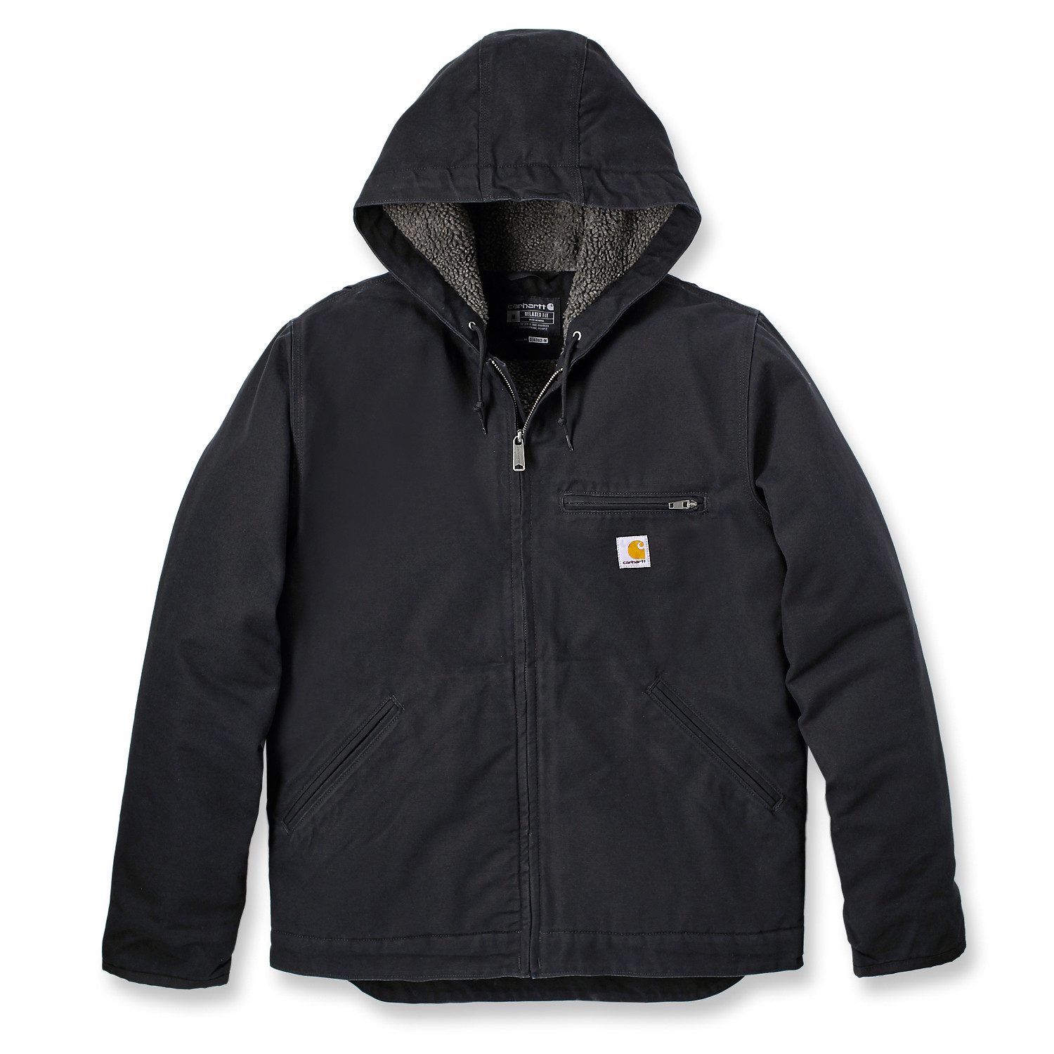 Sommerjacke Carhartt Herren Übergangsjacke Washed Duck Sherpa Lined Jacket