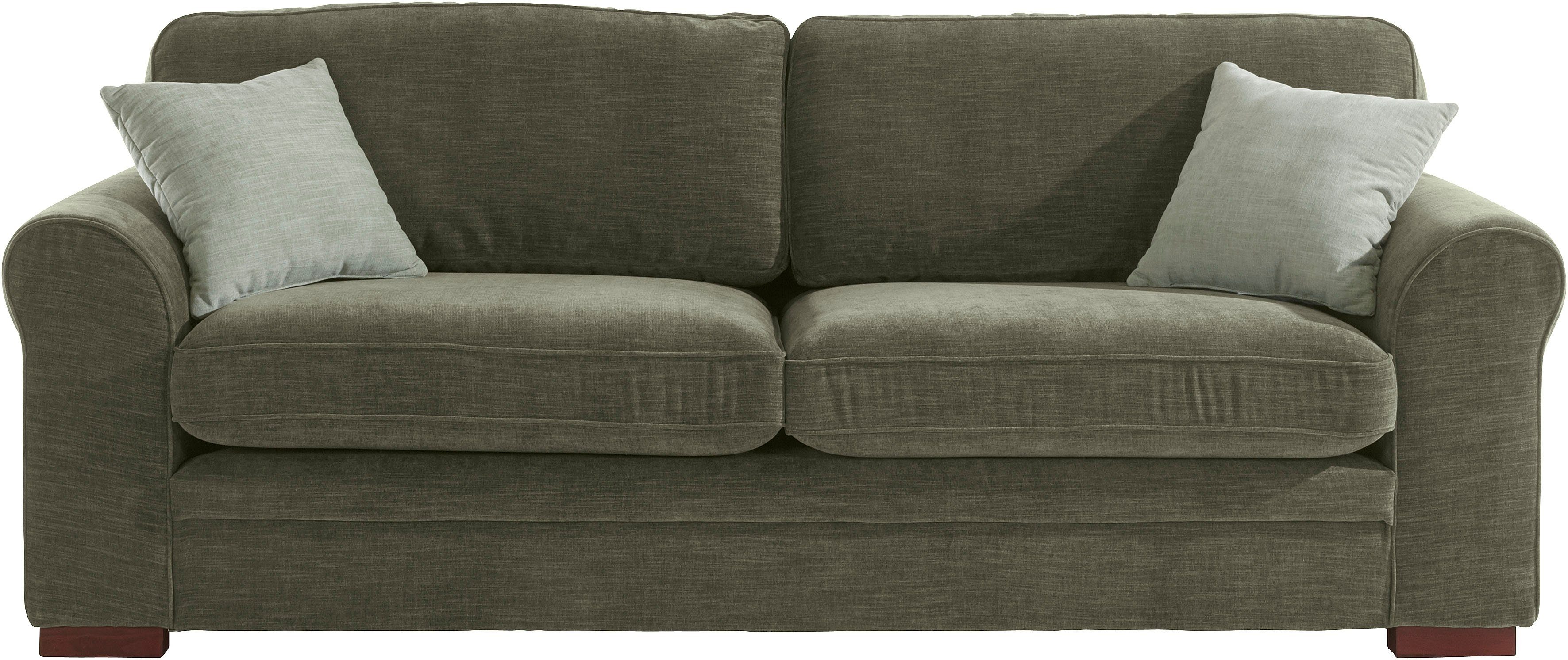 Home affaire 3-Sitzer Broughton, weicher Sitzkomfort, incl. 2 Zierkissen, Keder