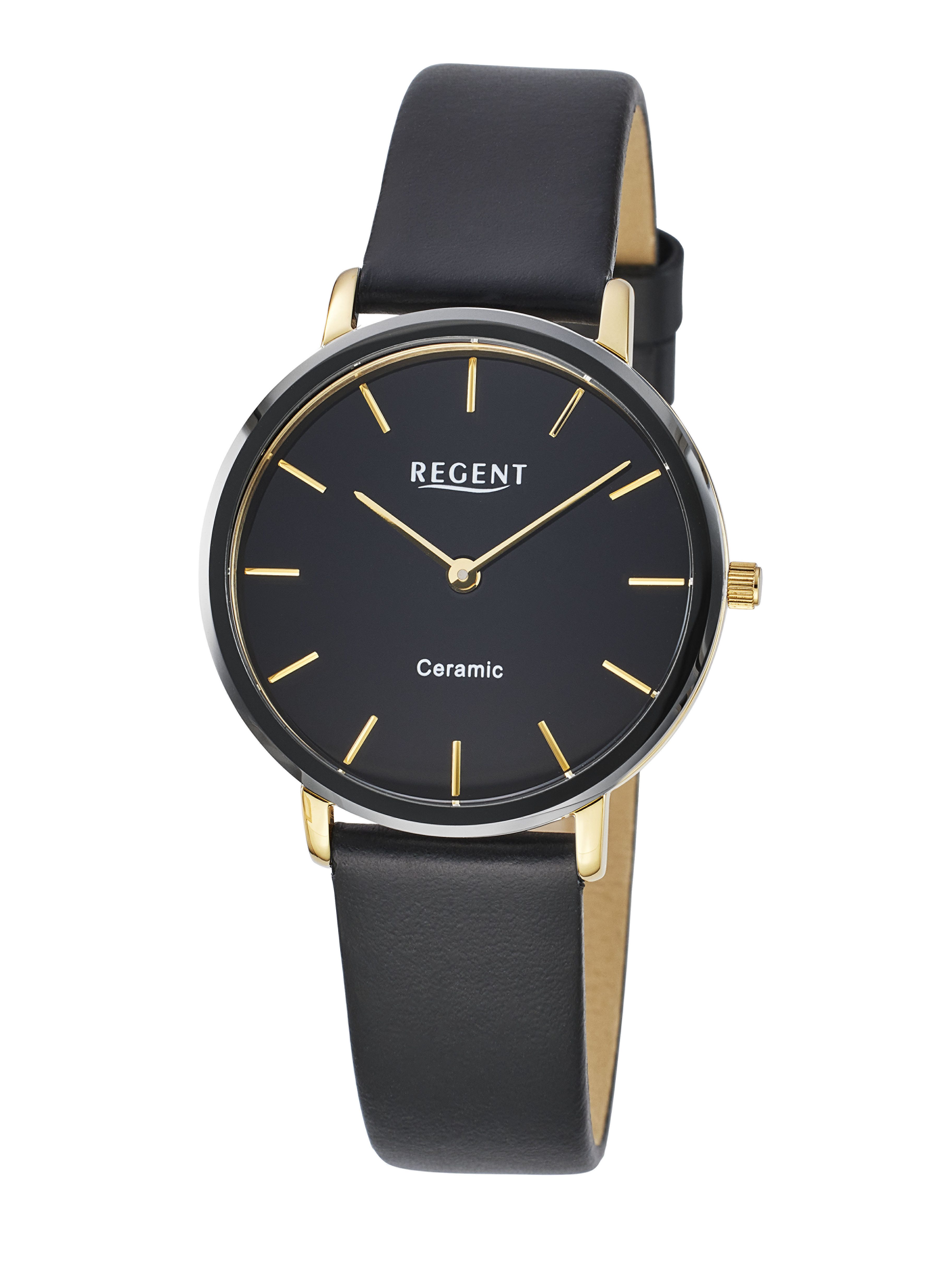 Regent Quarzuhr F-1586, Armbanduhr, Damenuhr, Lederarmband, günstig online kaufen