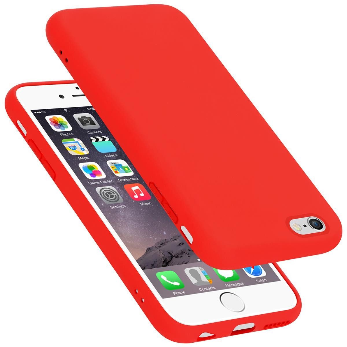 Cadorabo Handyhülle für iPhone 6 PLUS / 6S PLUS Hülle Apple iPhone 6 PLUS / 6S PLUS, Flexible Hülle TPU Silikon Schutzhülle Back Cover Case