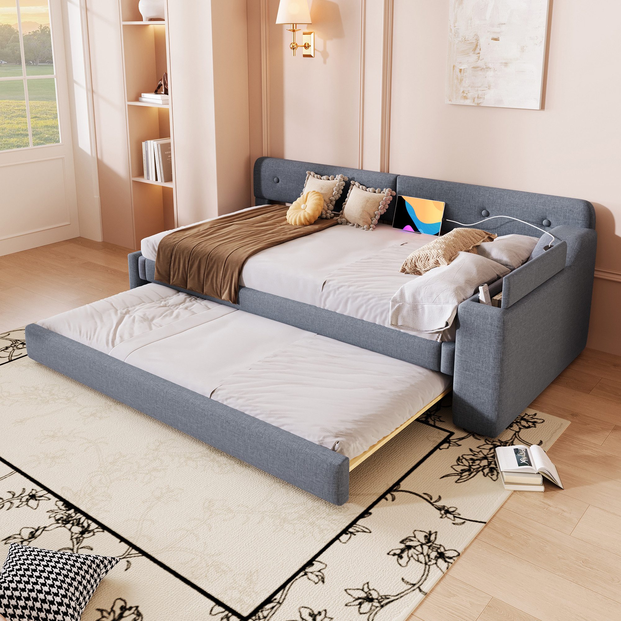 Flieks Polsterbett, Daybett Schlafsofa 90x200cm mit günstig online kaufen