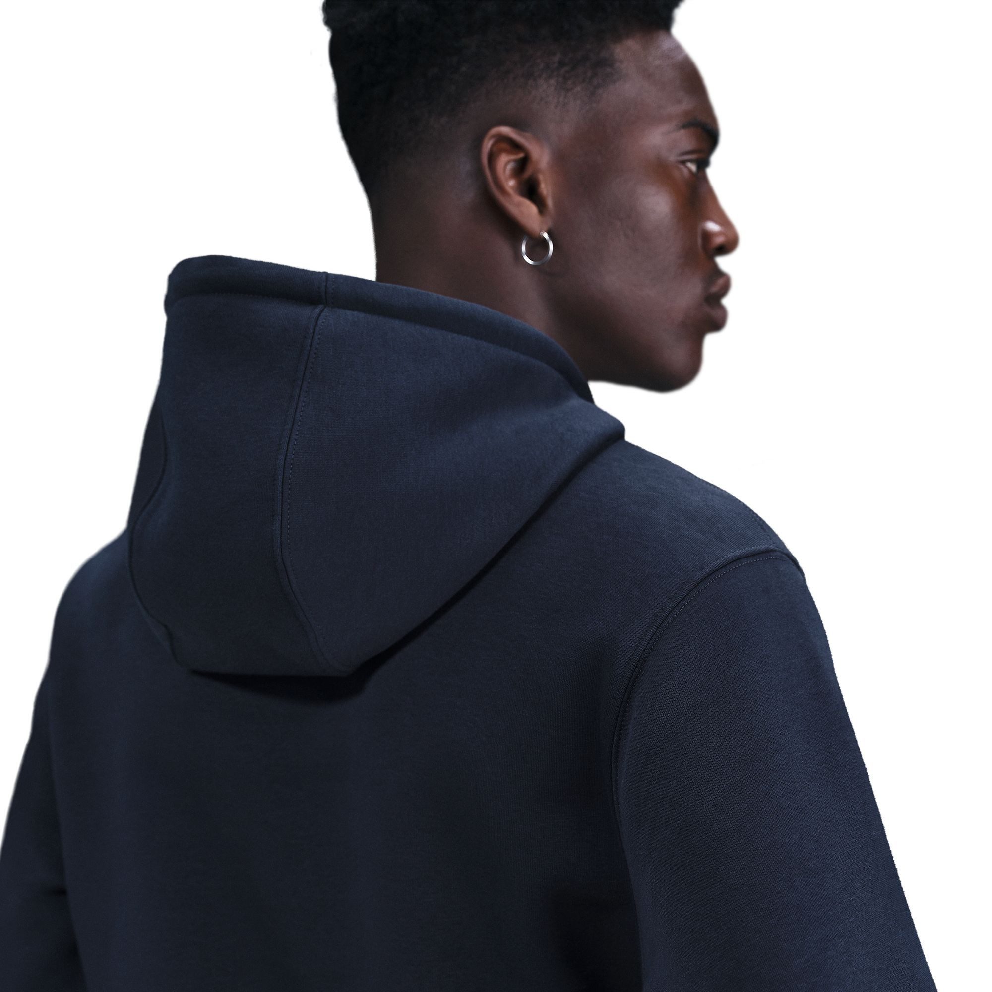 Nike Sportswear Kapuzensweatshirt M NK CLUB BB PO GFX HOODIE mit Rundhalsausschnitt, Langarm-Design, aus Baumwolle und Polyester