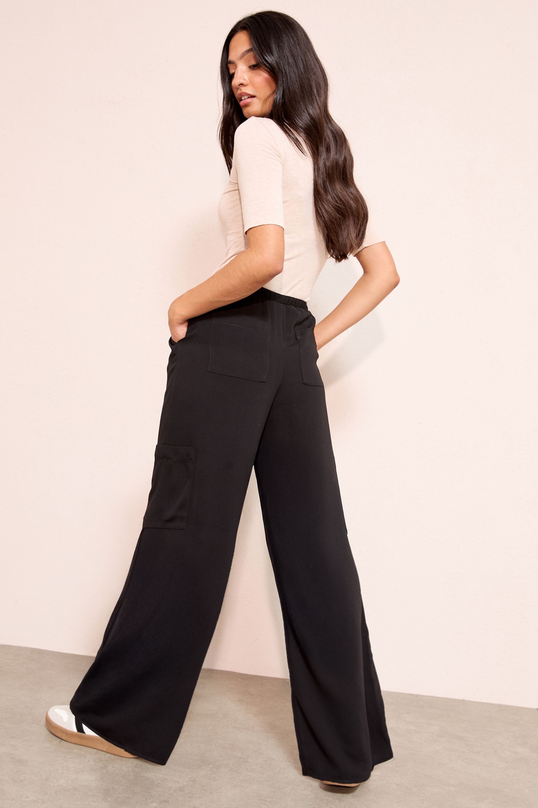 Friends Like These Stoffhose Friends Like These weite Utility-Hose, Petite (1-tlg)