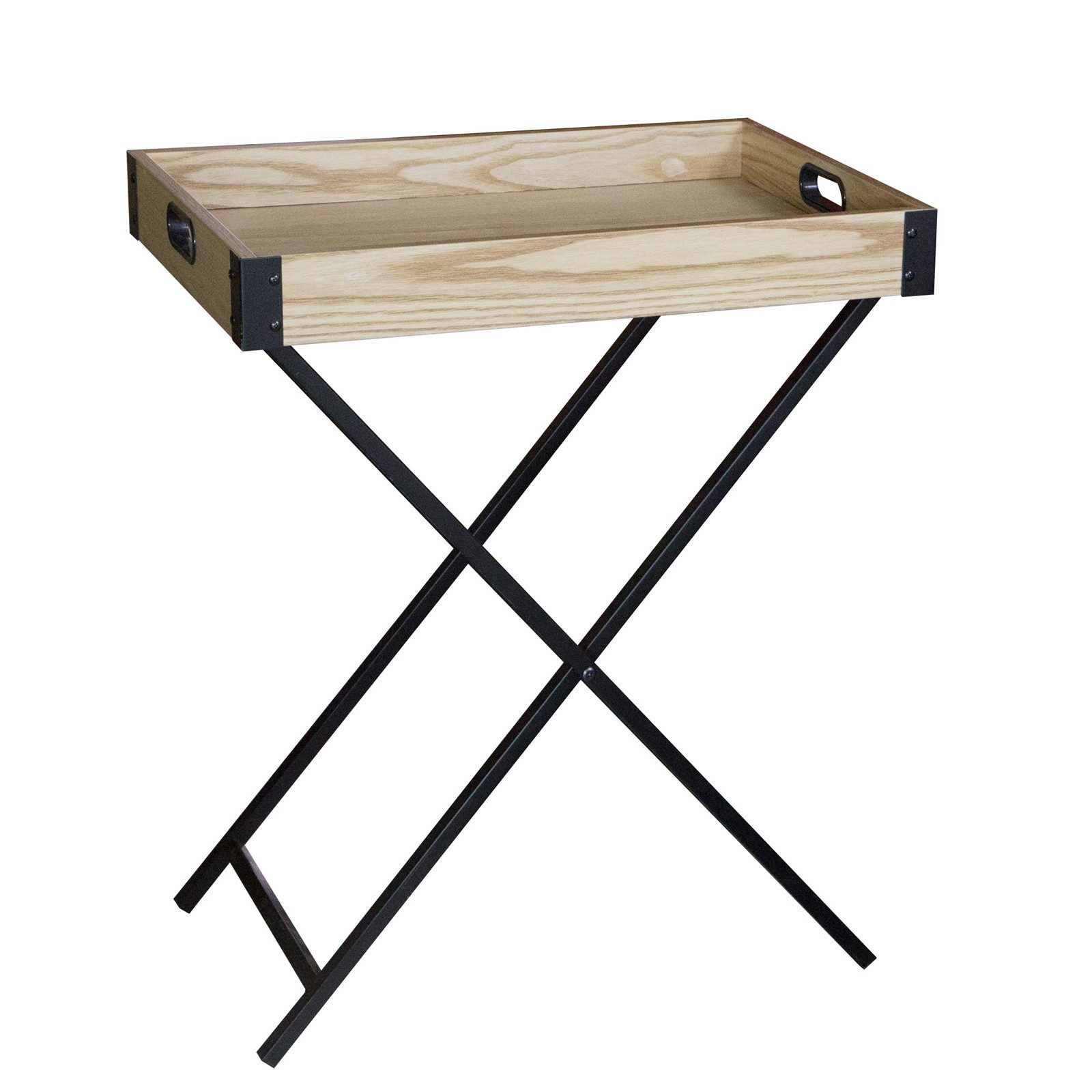 HTI-Line Beistelltisch Beistelltisch Brick mit Tablett (Stück, 1-St., 1 Beistelltisch), Tabletttisch Tisch mit abnehmbarem Tablett