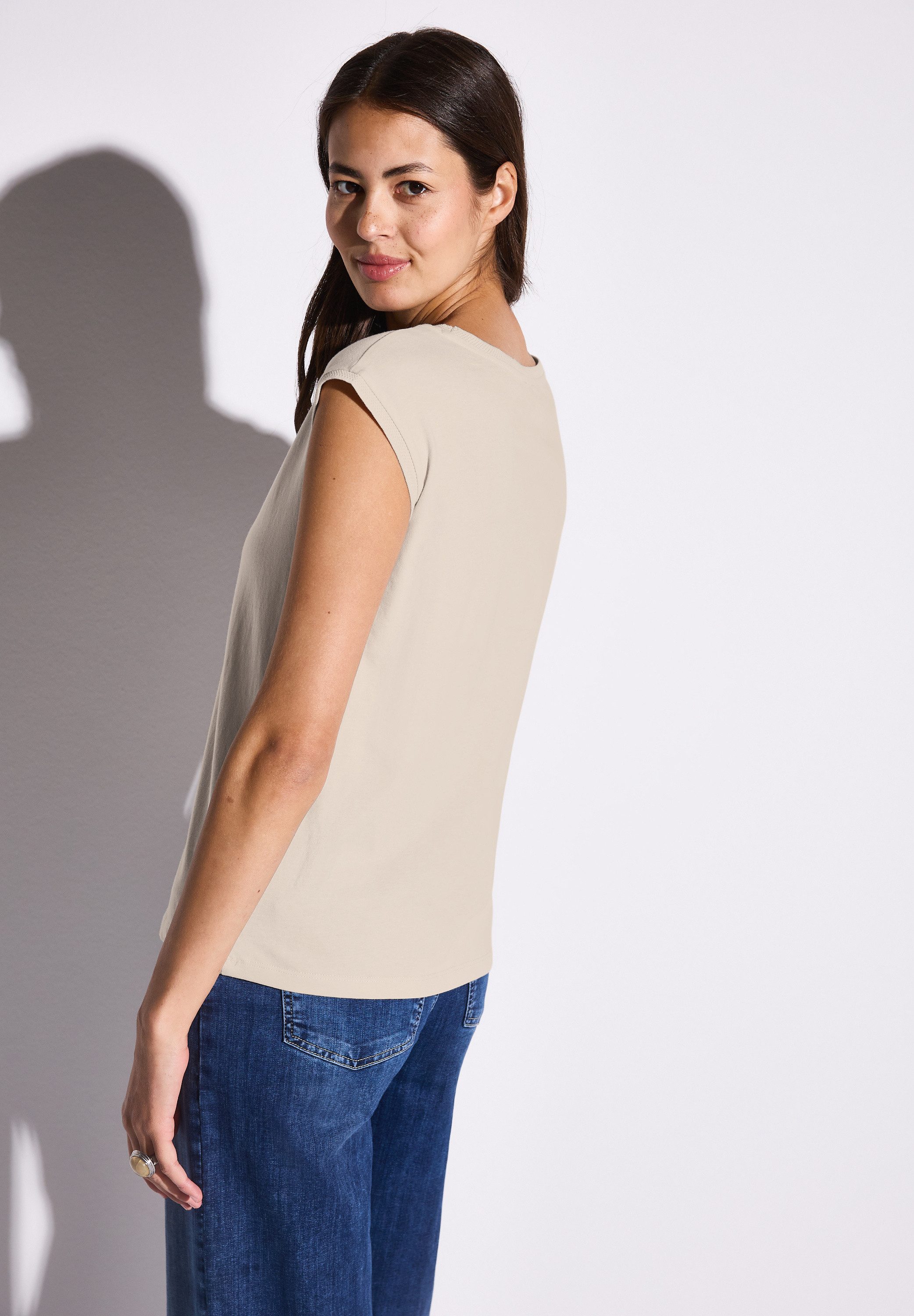 STREET ONE T-Shirt aus reiner Baumwolle