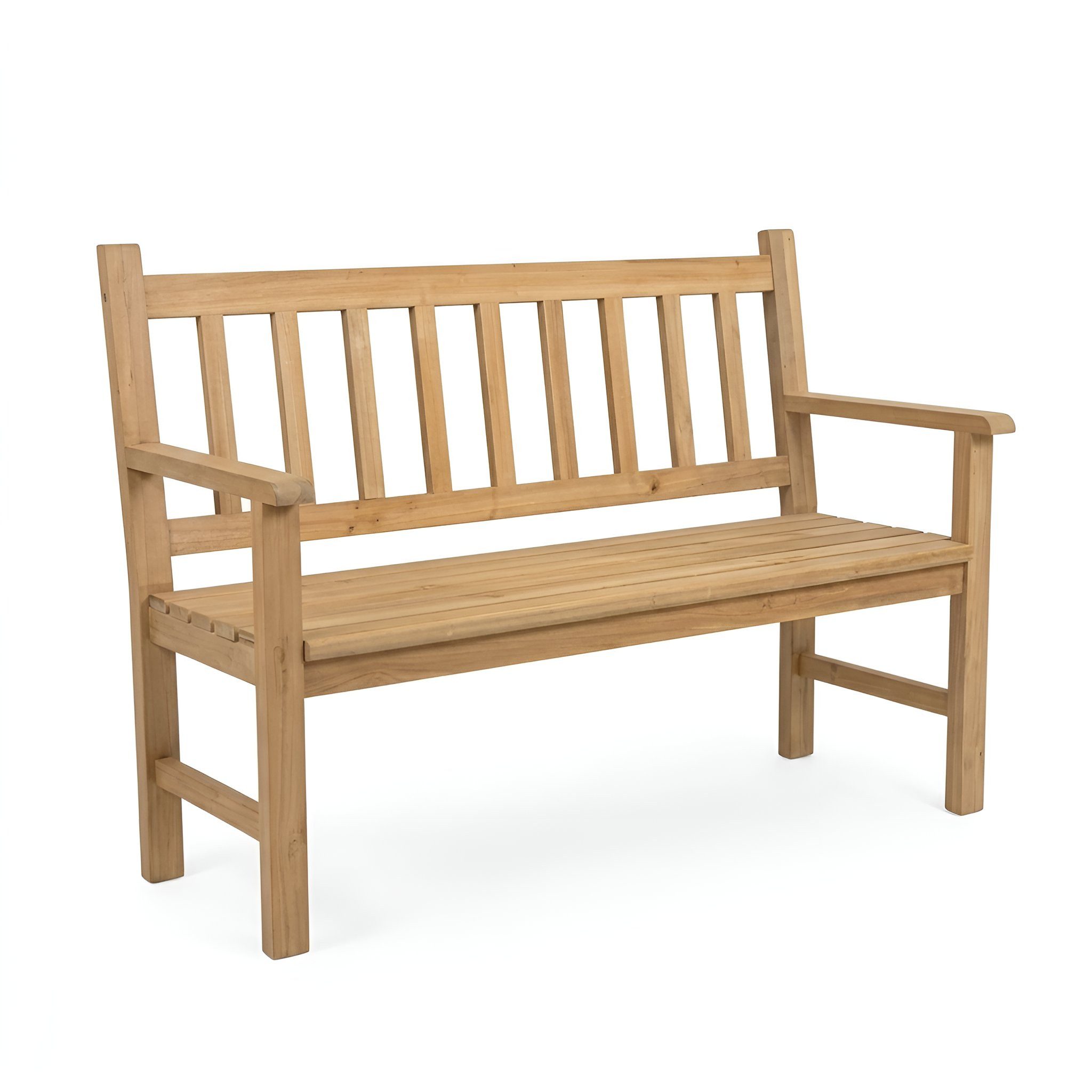 Dekoleidenschaft Sitzbank "Nature" 2 / 3 Sitzer Holz Gartenbank, Friesenbank, Holzbank, Bank, für Garten, Balkon, Flur, Parkbank für 2 bis 3 Personen, Balkonbank