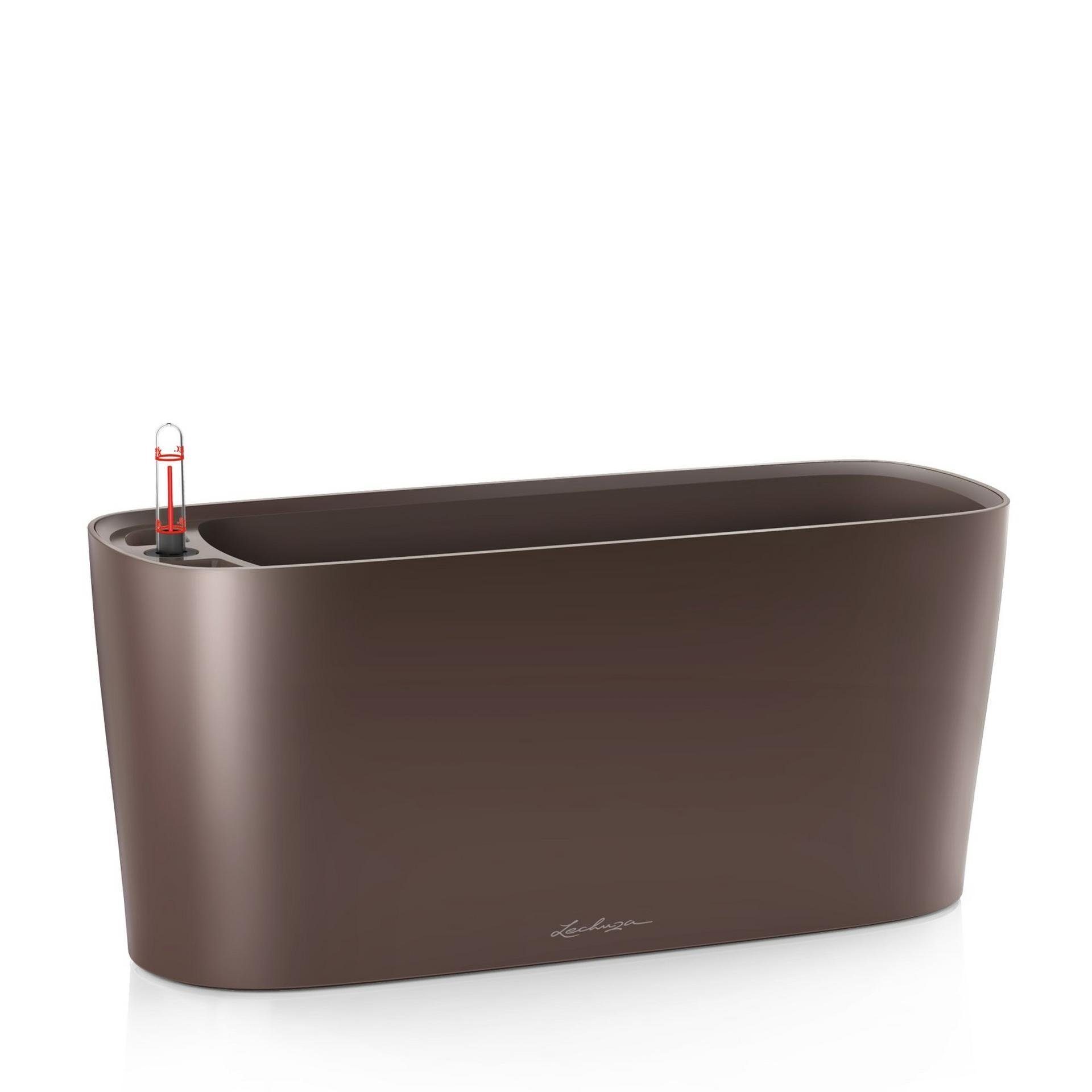 Lechuza® Blumentopf Pflanzgefäß Delta 20 espresso metallic