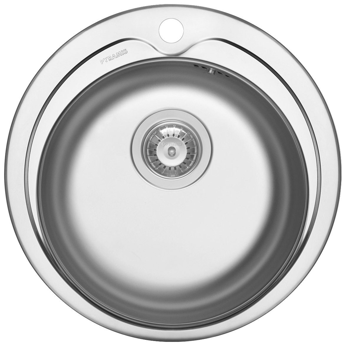 Pyramis Edelstahlspüle »Kiba«, rund, Küchenspüle aus hochwertigem