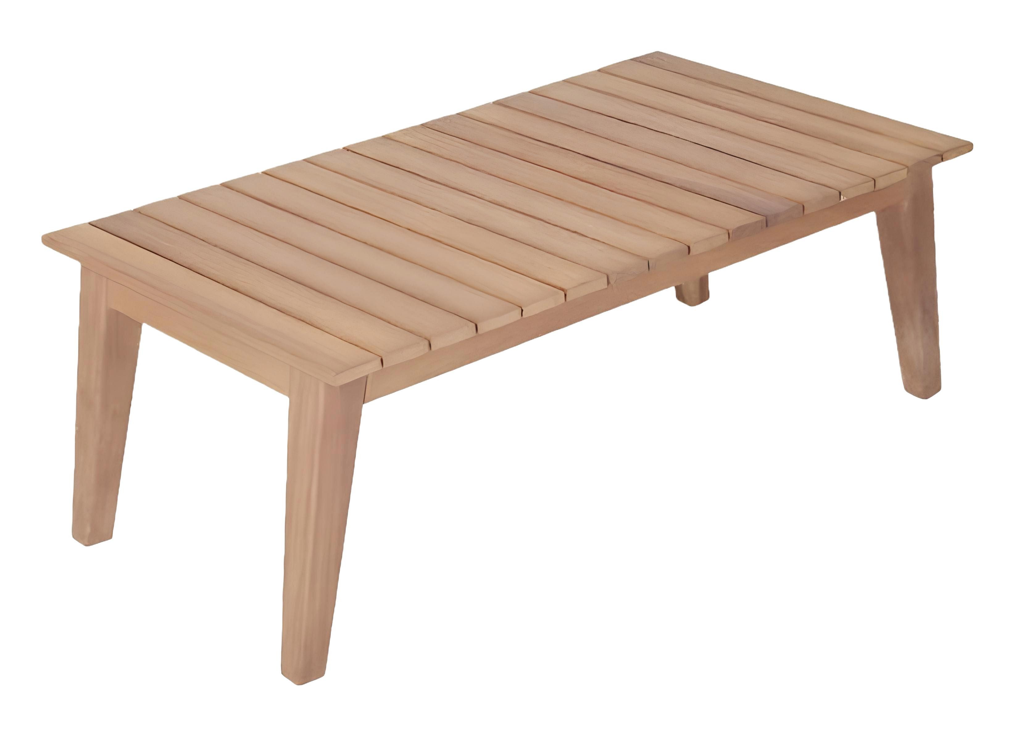 Xlmoebel Couchtisch Gartentisch aus Holz in niedriger Bauweise für gemütliche Stunden (Couchtisch), Hergestellt in Europa