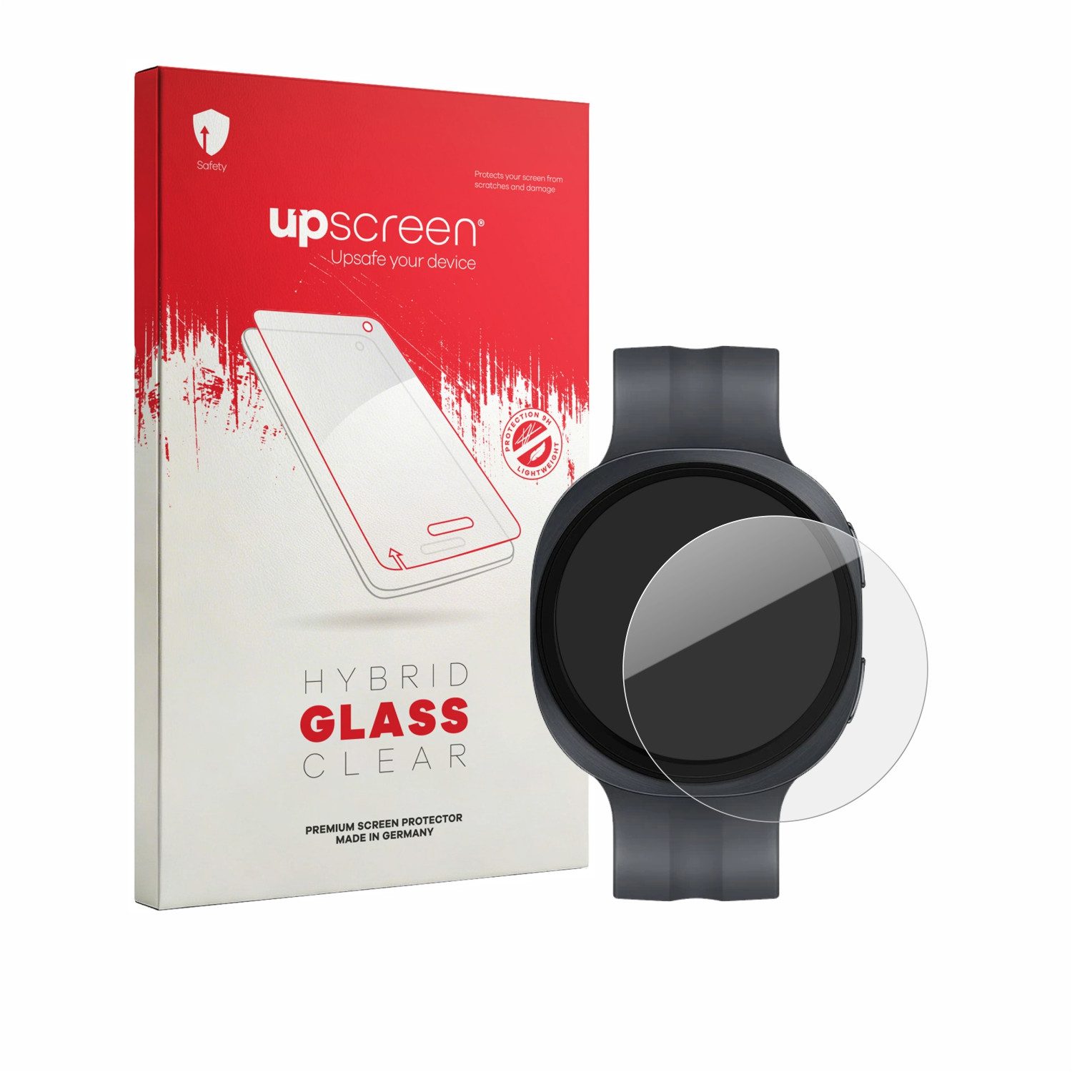 upscreen Displayschutzglas Folie für Samsung Galaxy Watch 9 (44 mm), Schutzfolie Glas Panzer Display Schutz klar