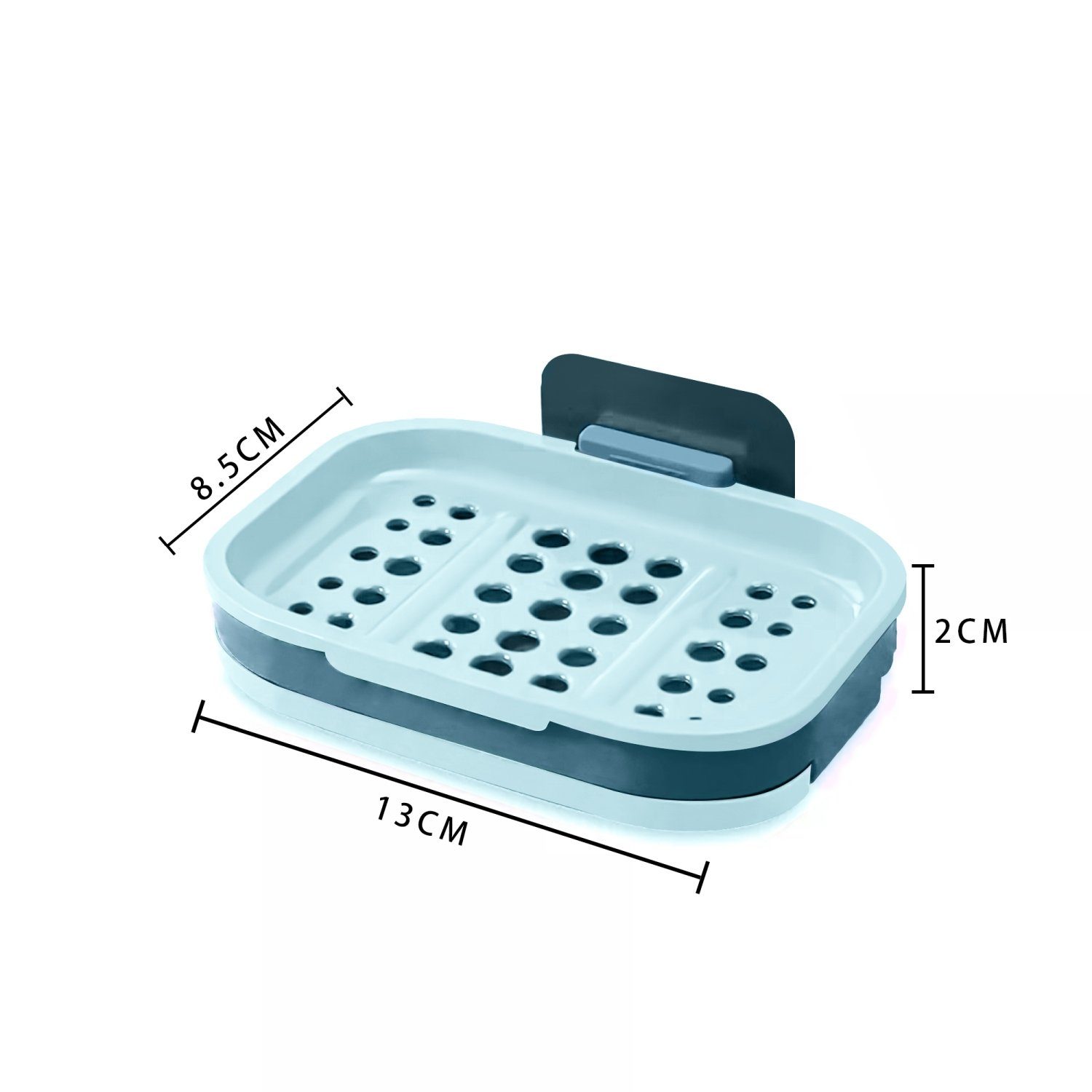Intirilife Seifenschale, Breite: 13 cm, Seifenschale 13 x 9 x 2 cm in Hell günstig online kaufen