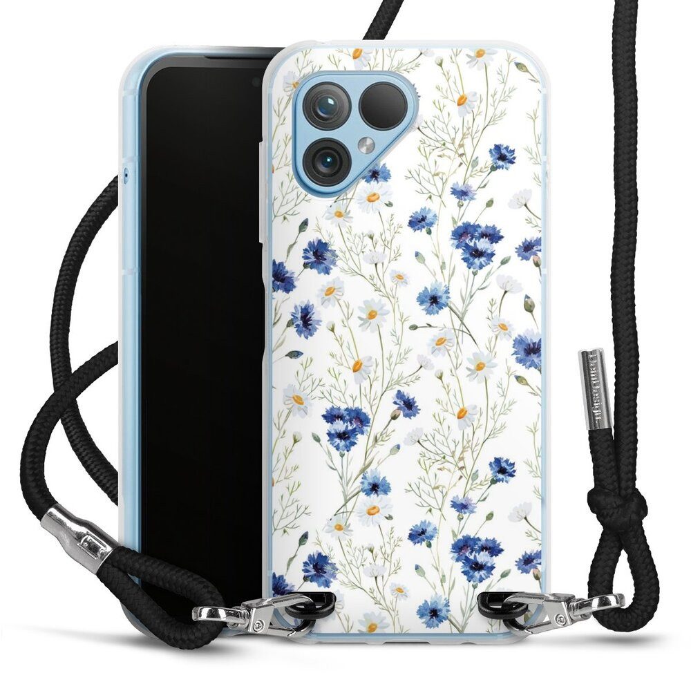 DeinDesign Handyhülle Muster Blume Blumen Flower Pattern 6, Fairphone 5 Handykette Hülle mit Band Case zum Umhängen