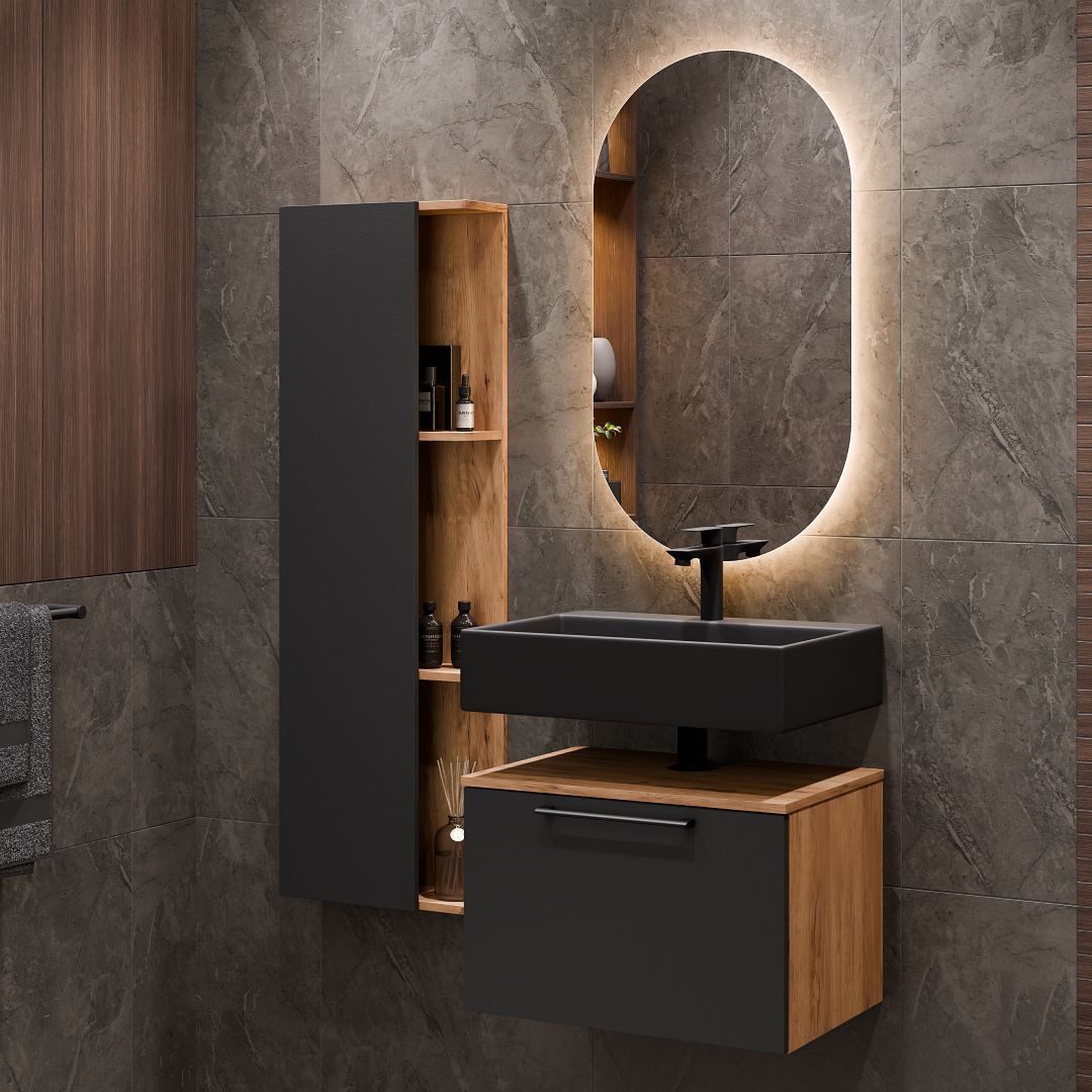 Planetmöbel Badmöbel-Set Astra, (Badezimmer Möbel im günstig online kaufen