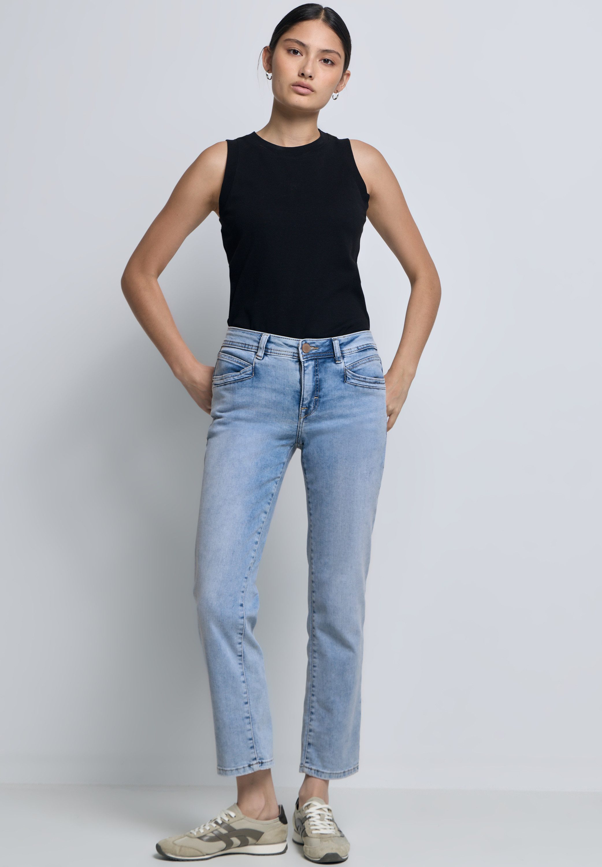 STREET ONE STUDIO Slim-fit-Jeans Middle Waist – Bild 5 von 5