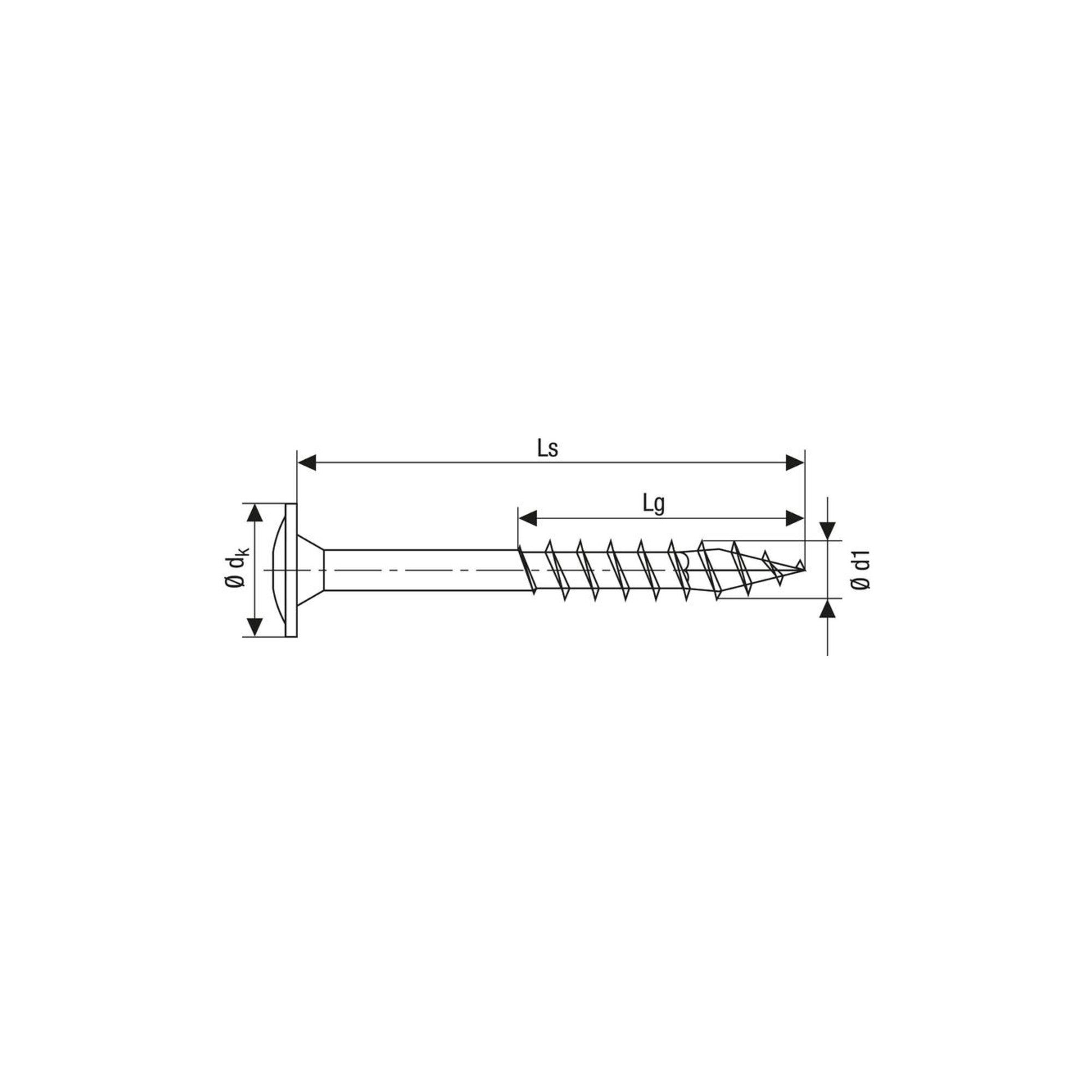SPAX Schraube Spax ART 88193 Tellerkopf Stahl geh. 10 x 380/80 -T50 WIROX gal Zn S 2