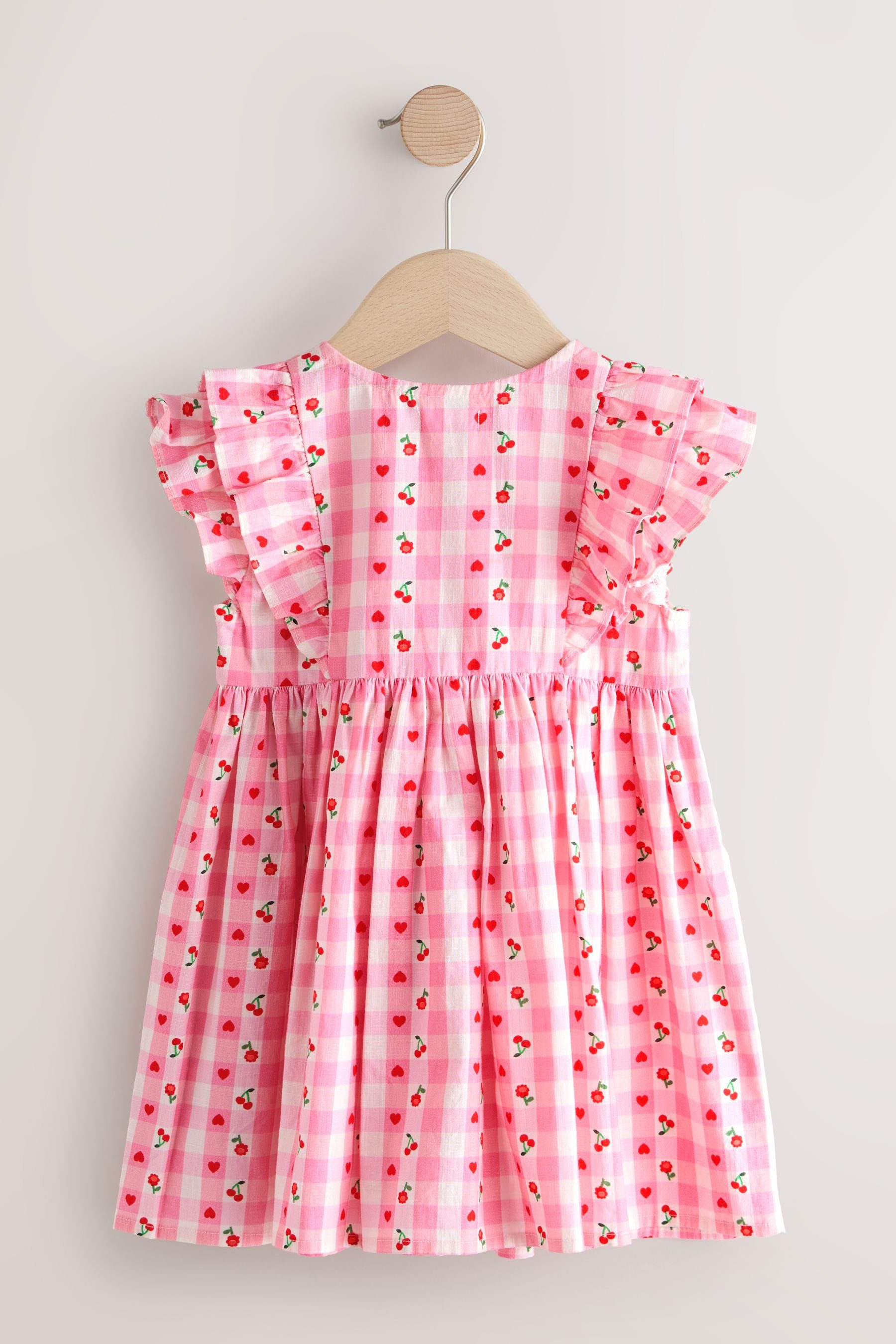Next Blusenkleid Kleid mit Rüschenärmeln (1-tlg)