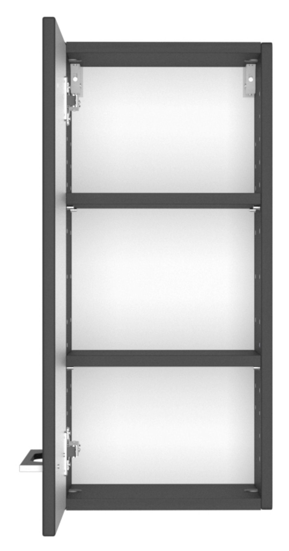 HELD MÖBEL Hängeschrank Davos 30 cm graphit/matt grau