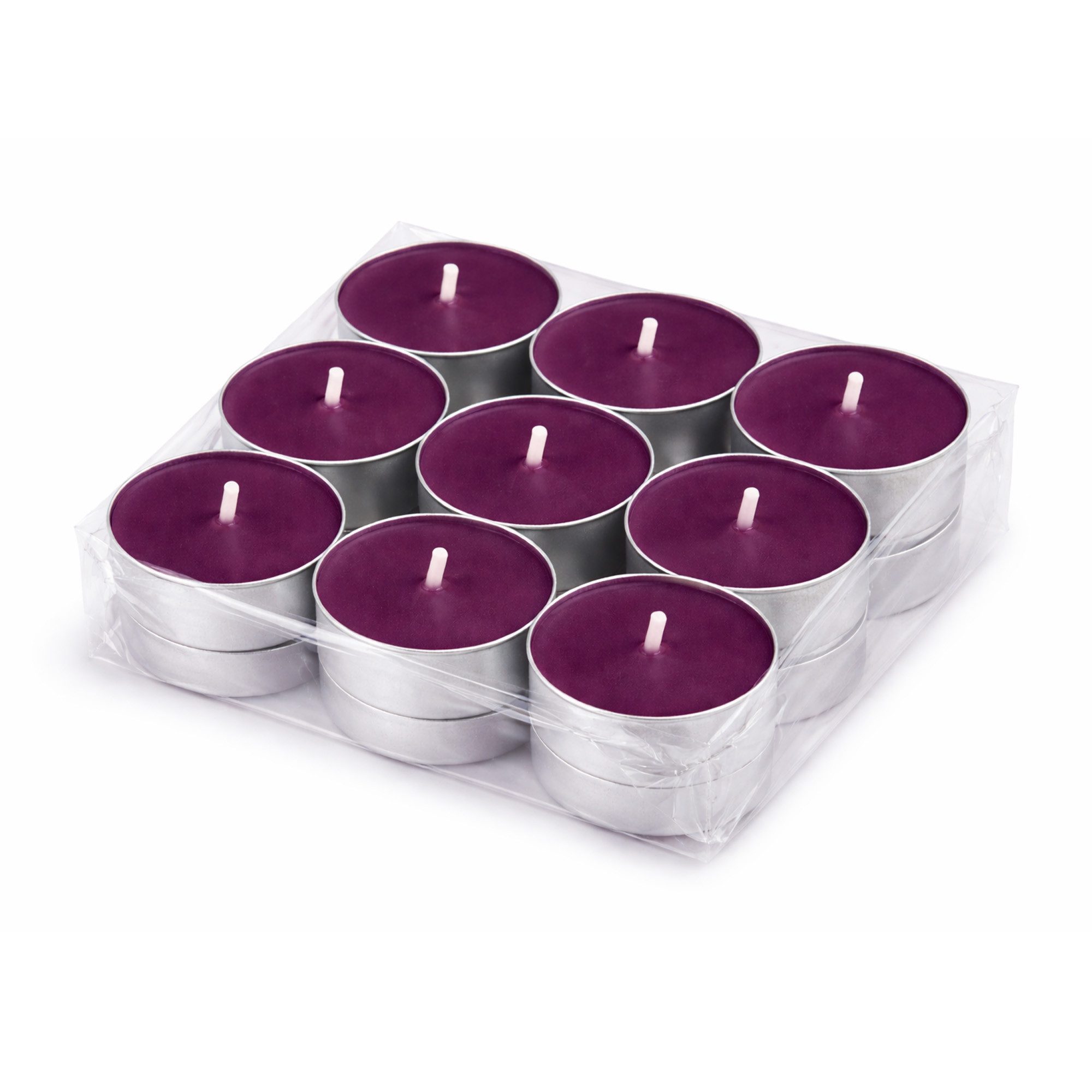 HS Candle Teelicht Duftkerze 4 Stunden Brenndauer (18-tlg), Teelicht Kerzen aus Wachs, Ø4 cm, Made in EU, Indoor & Outdoor