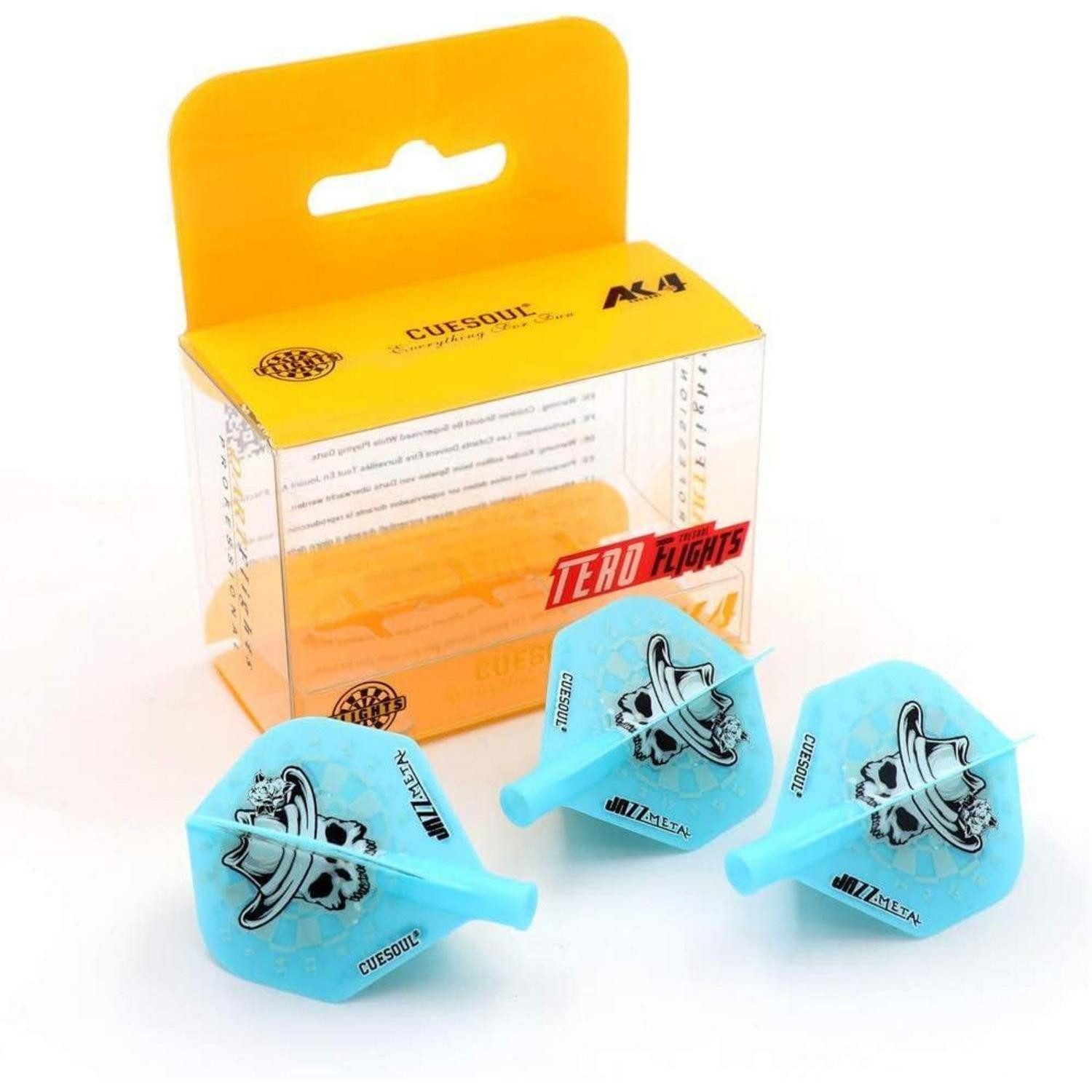 LuxusKollektion Dart-Flights Dart Flights Standard Slim Form 3er Blauer Hut in Golden Standardform