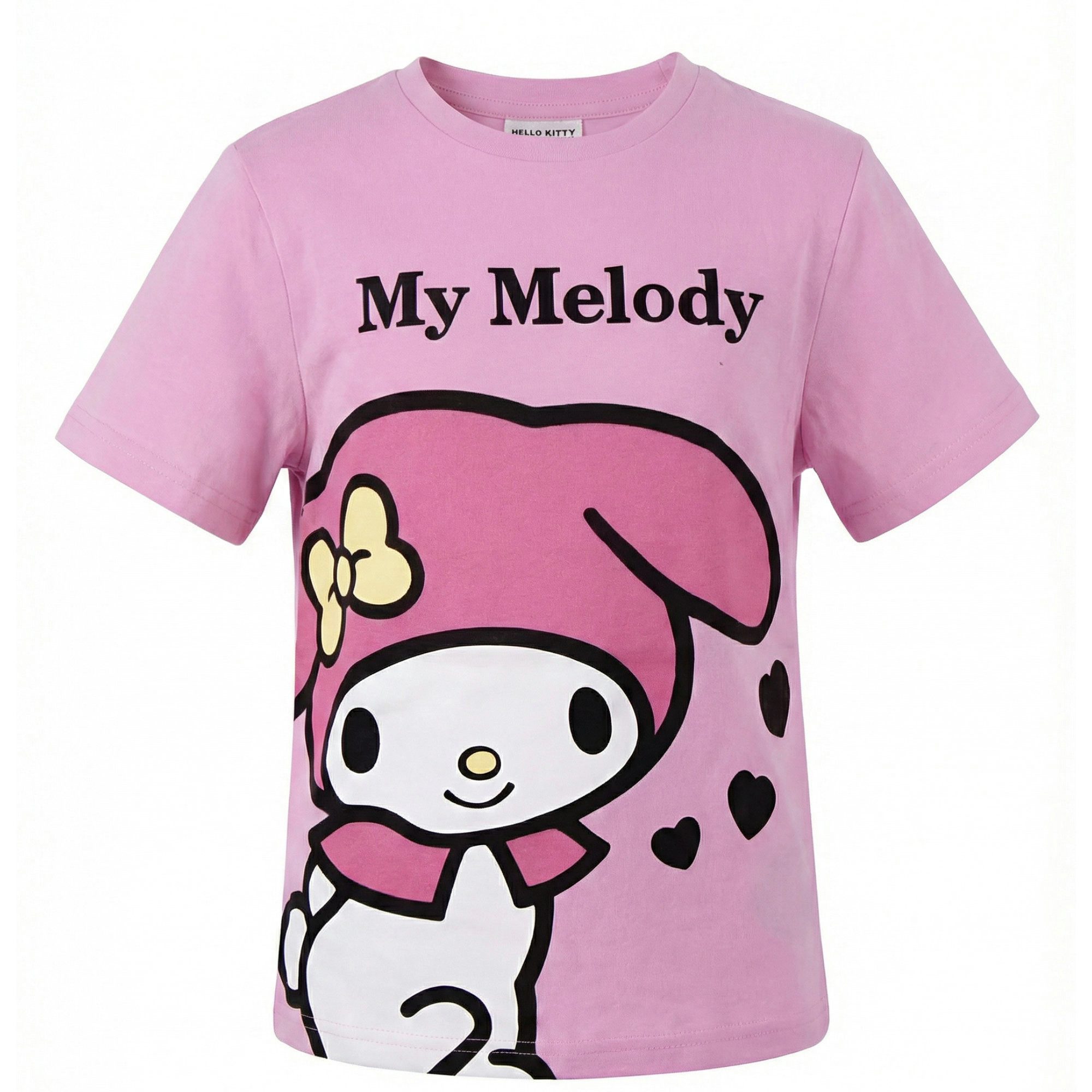 Hello Kitty Print-Shirt Hello Kitty Melody Kinder Mädchen kurzarm T-Shirt Shirt (1-tlg) 100% Baumwolle, Gr. 116 bis 152