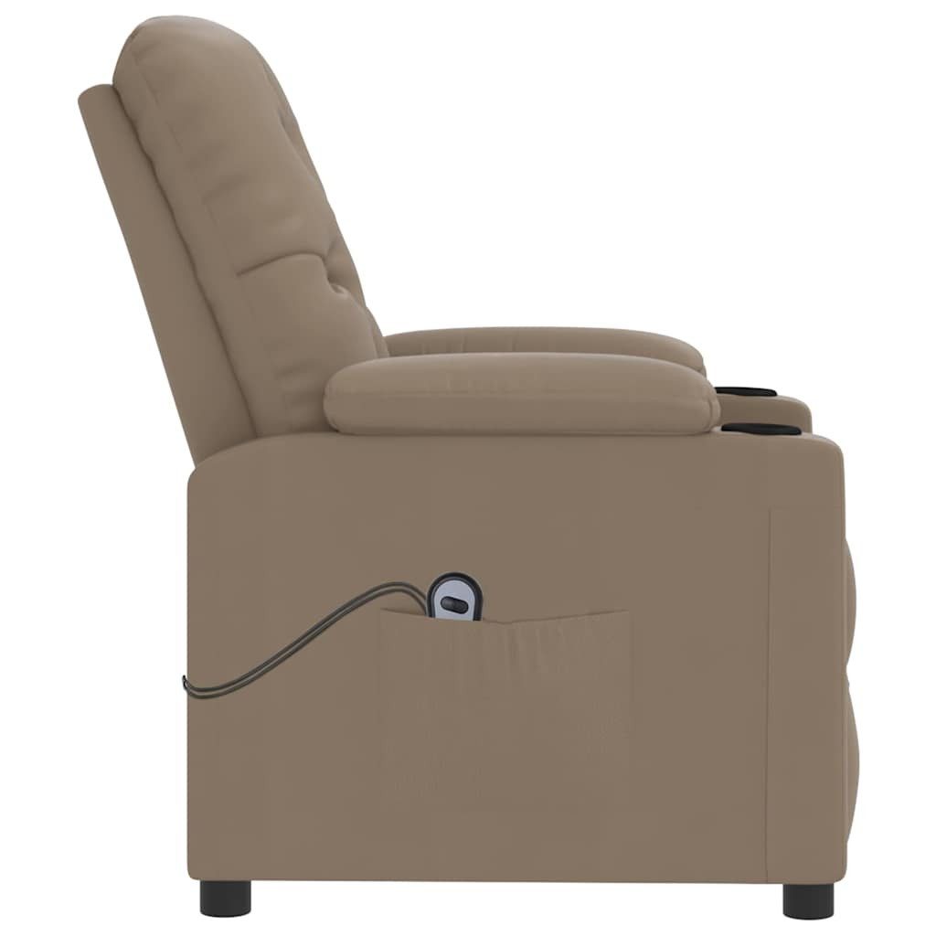 furnicato Massagesessel Aufstehsessel Cappuccino-Braun Kunstleder (1-St)