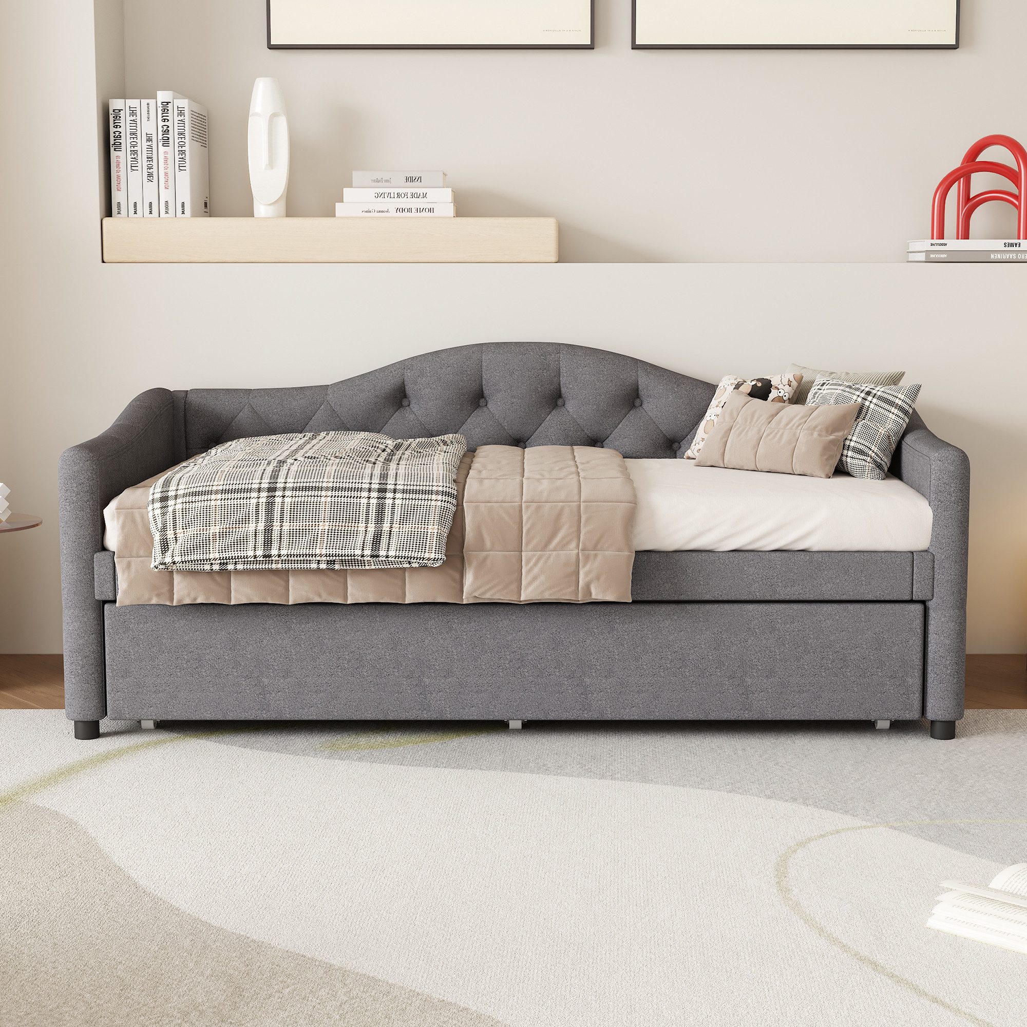 Odikalo Schlafsofa Daybett Tagesbett ausziehbarem Fernbedienung günstig online kaufen