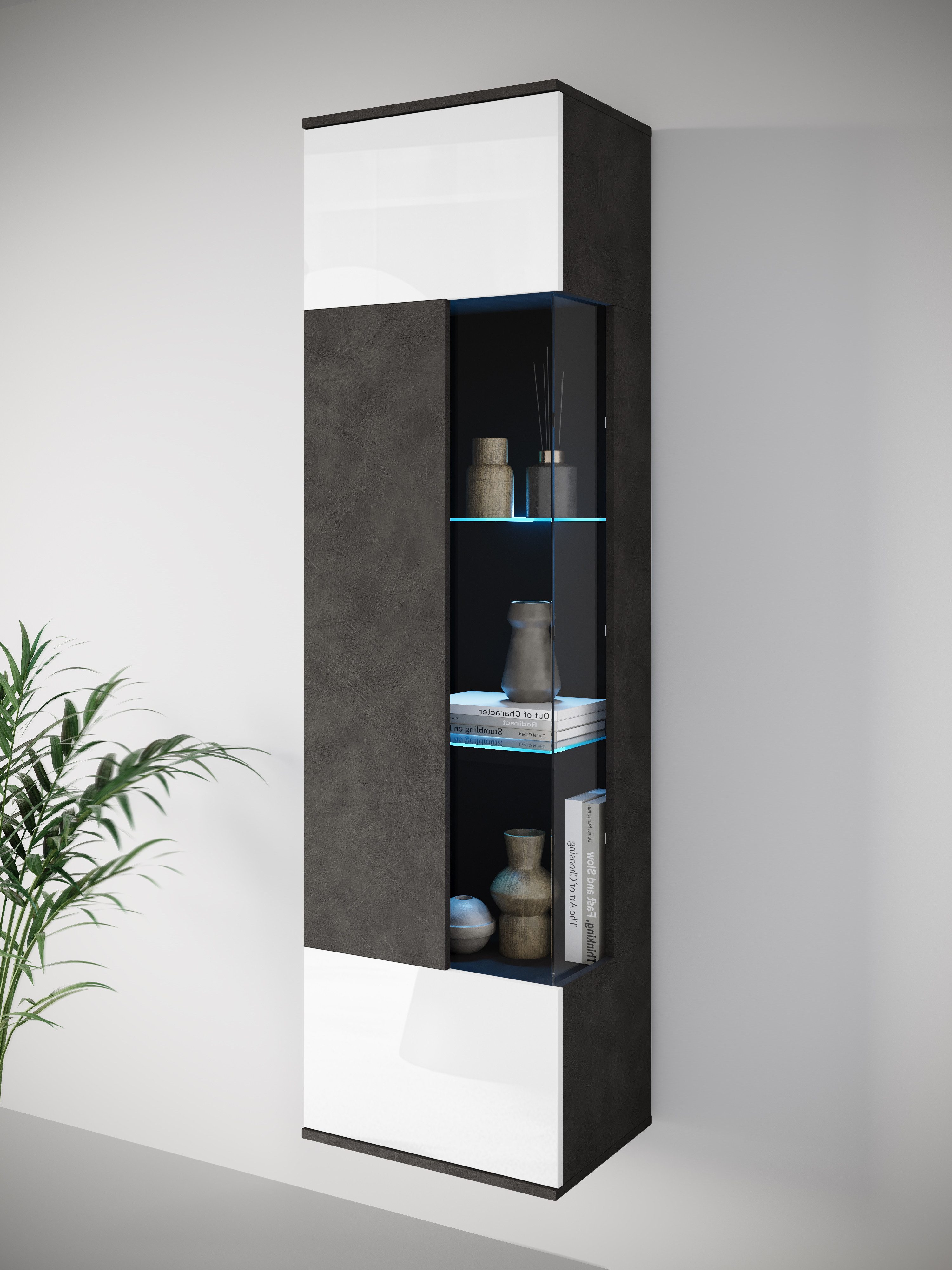 INOSIGN Vitrine Kenia, stehend und hängend, Türanschlag wechselbar (1-St) V günstig online kaufen