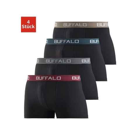 Buffalo Boxer Boxershorts für Herren (Packung, 4-St) aus Baumwoll-Mix